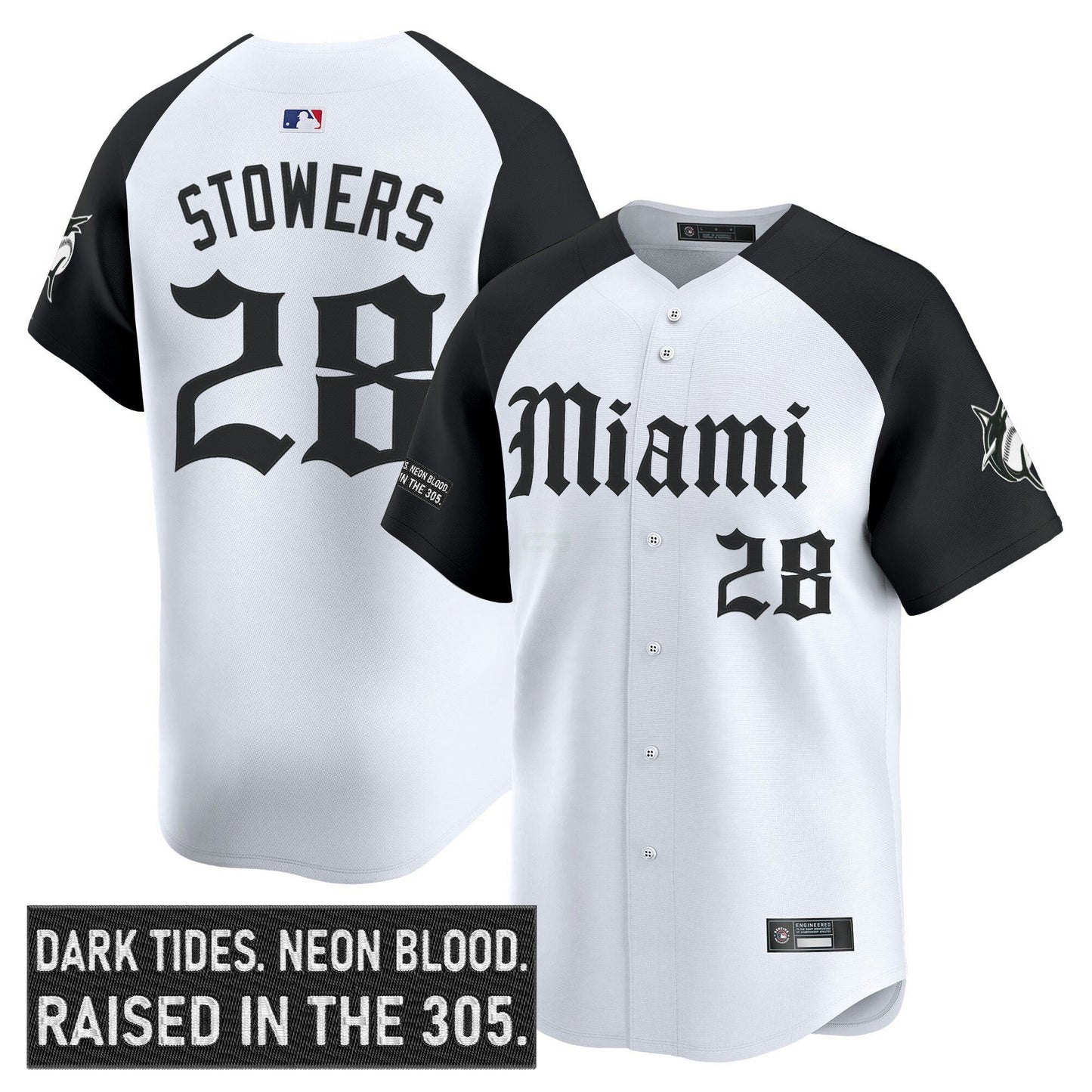 Camisa MLB Men’s Miami ‘Gothic Vice Edition’ Vapor Premier Limited Jersey