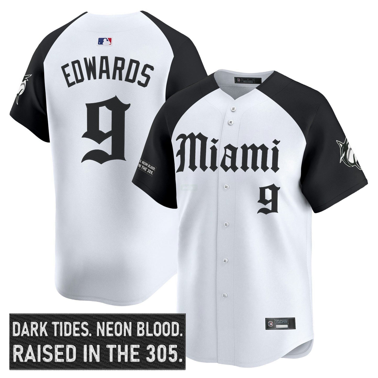 Camisa MLB Men’s Miami ‘Gothic Vice Edition’ Vapor Premier Limited Jersey