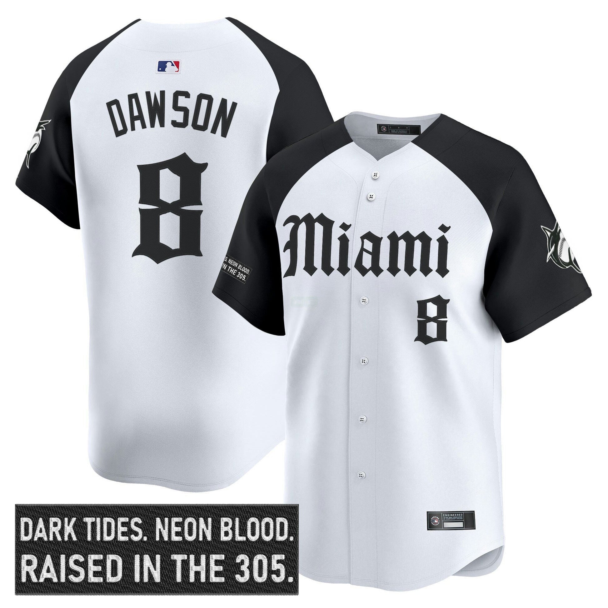 Camisa MLB Men’s Miami ‘Gothic Vice Edition’ Vapor Premier Limited Jersey