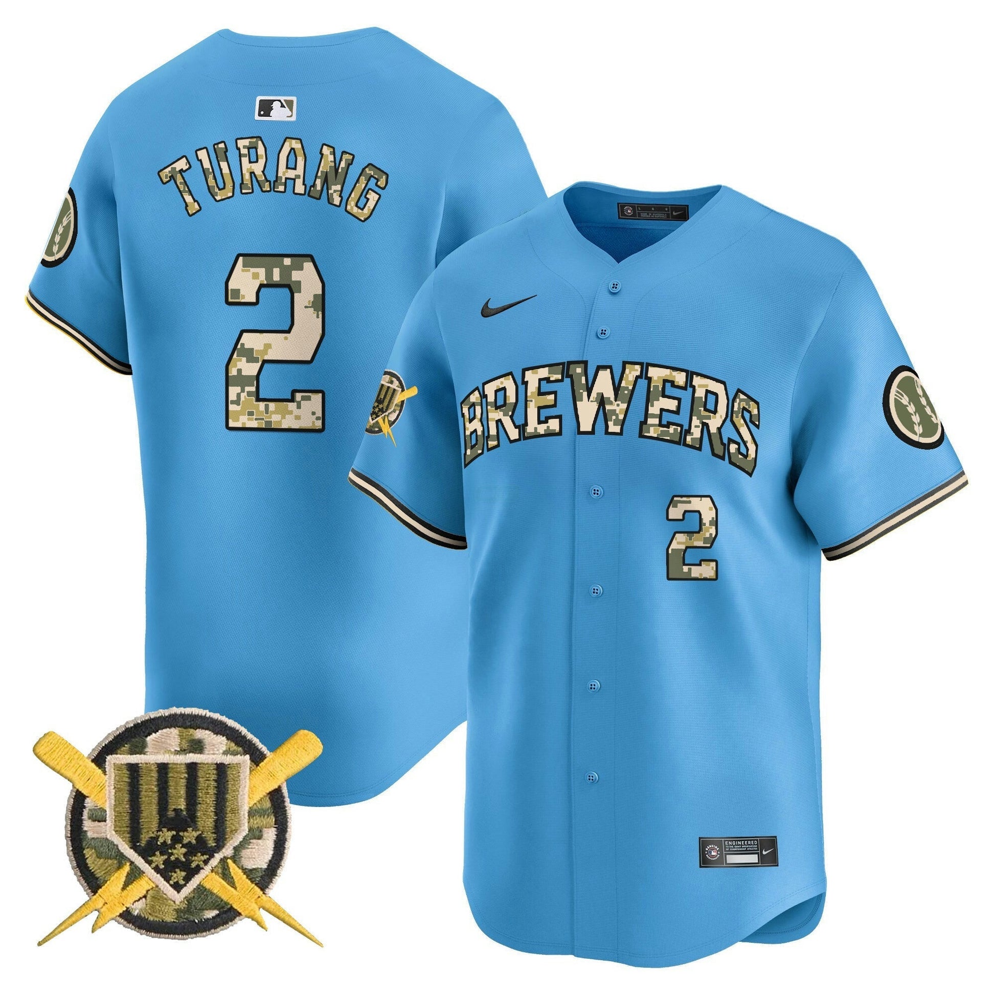 Camisa MLB Men’s Milwaukee Armed Forces Day Vapor Premier Limited Jersey