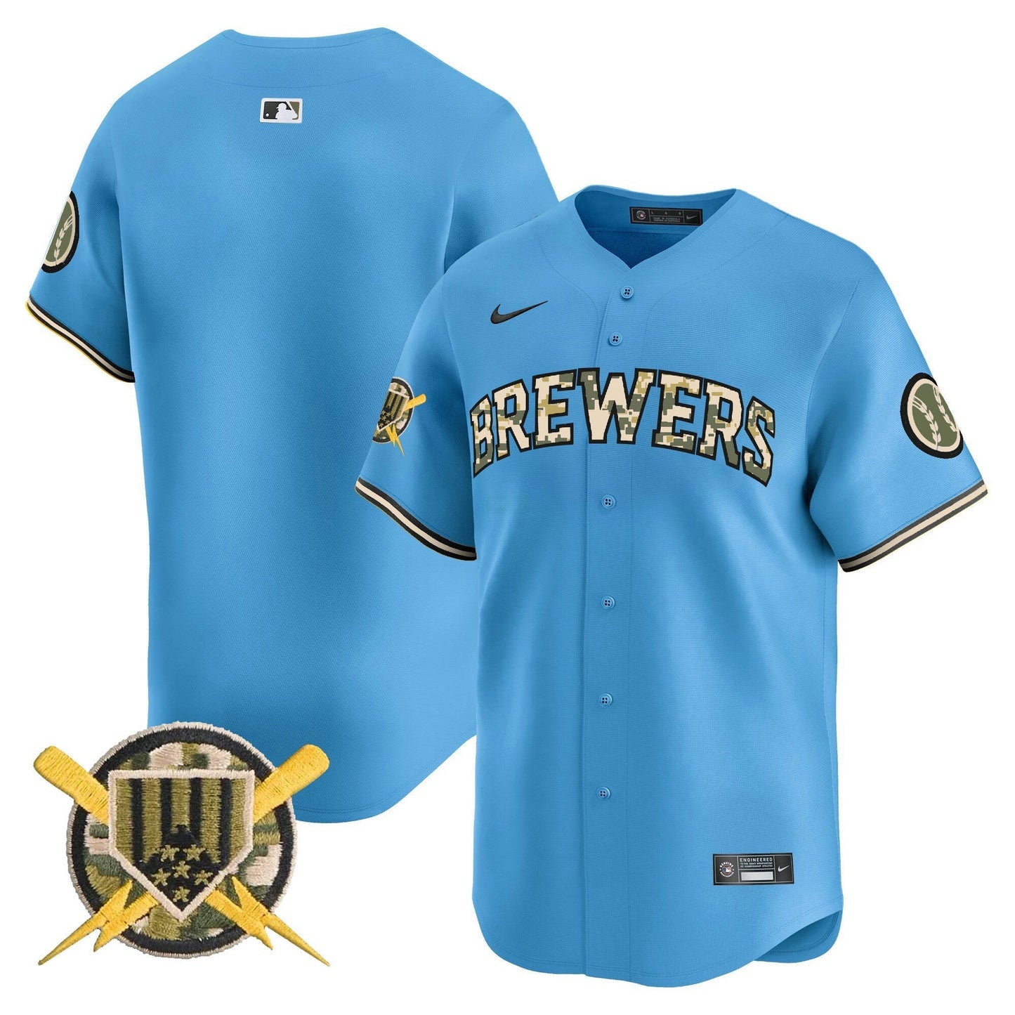 Camisa MLB Men’s Milwaukee Armed Forces Day Vapor Premier Limited Jersey
