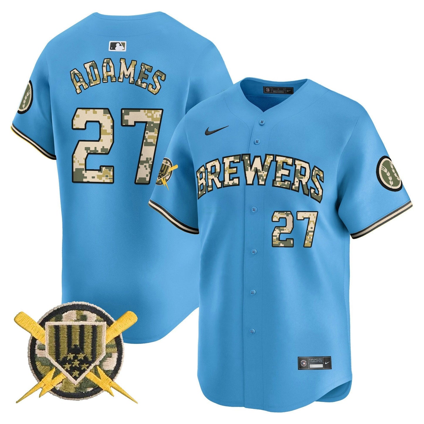 Camisa MLB Men’s Milwaukee Armed Forces Day Vapor Premier Limited Jersey