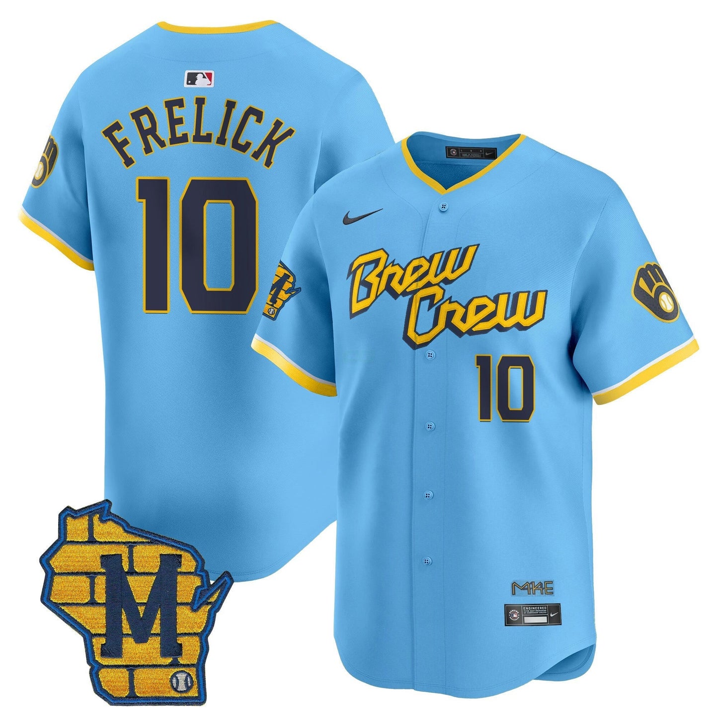 Camisa MLB Men’s Milwaukee Home Patch Vapor Premier Limited Jersey