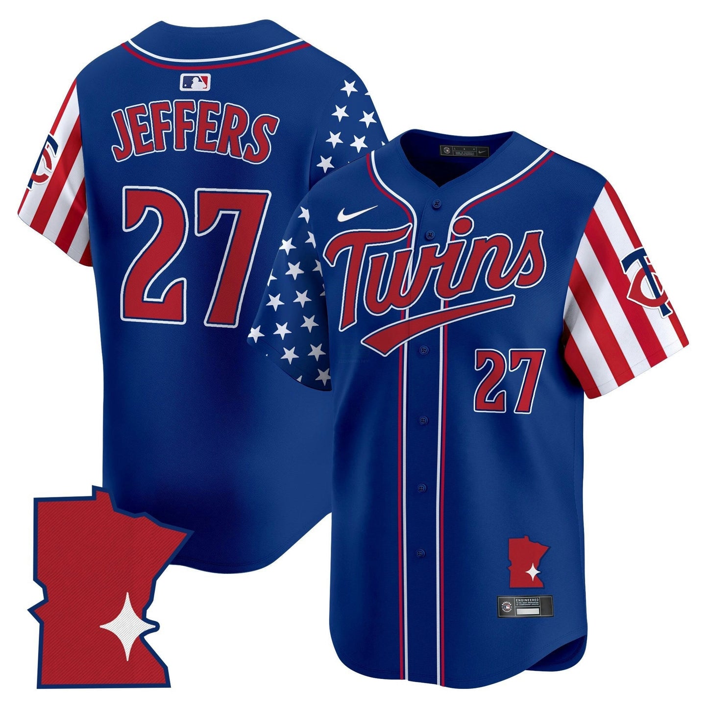 Camisa MLB Men’s Minnesota 2025 Independence Day Vapor Premier Limited Jersey