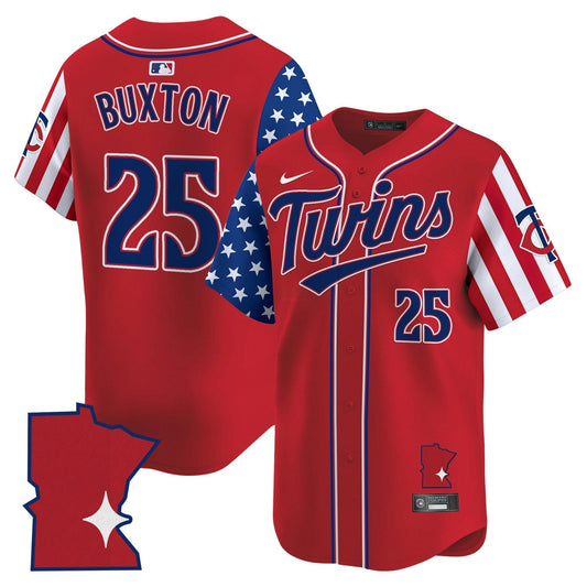 Camisa MLB Men’s Minnesota 2025 Independence Day Vapor Premier Limited Jersey