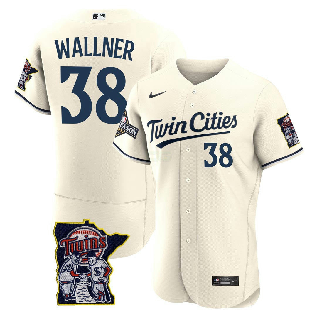 Camisa MLB Men’s Minnesota Flex Base Postseason Patch Jersey