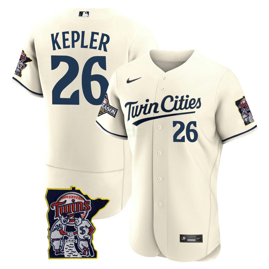Camisa MLB Men’s Minnesota Flex Base Postseason Patch Jersey