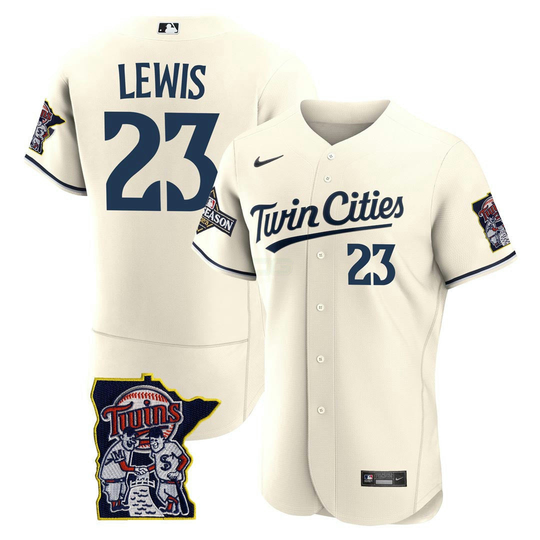 Camisa MLB Men’s Minnesota Flex Base Postseason Patch Jersey