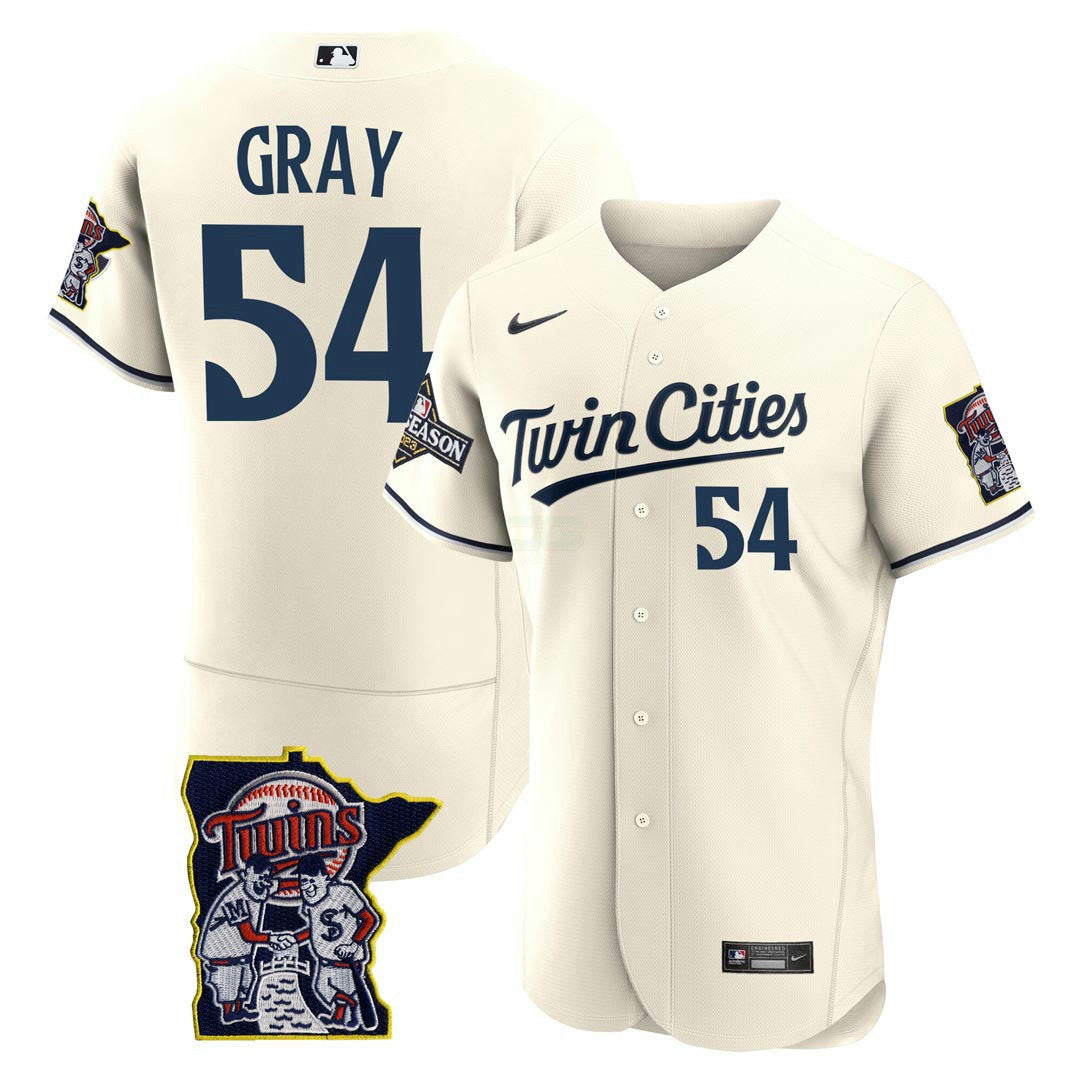 Camisa MLB Men’s Minnesota Flex Base Postseason Patch Jersey