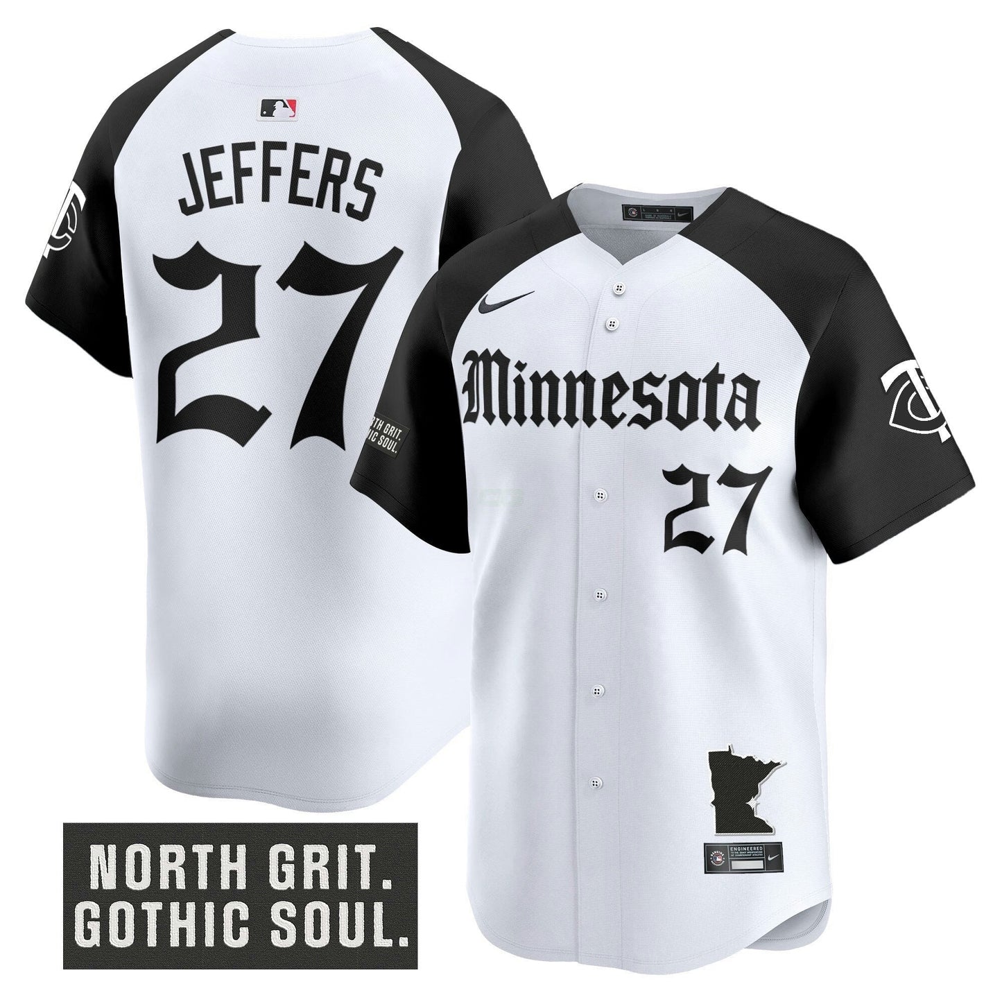 Camisa MLB Men’s Minnesota ‘Gothic North Edition’ Vapor Premier Limited Jersey