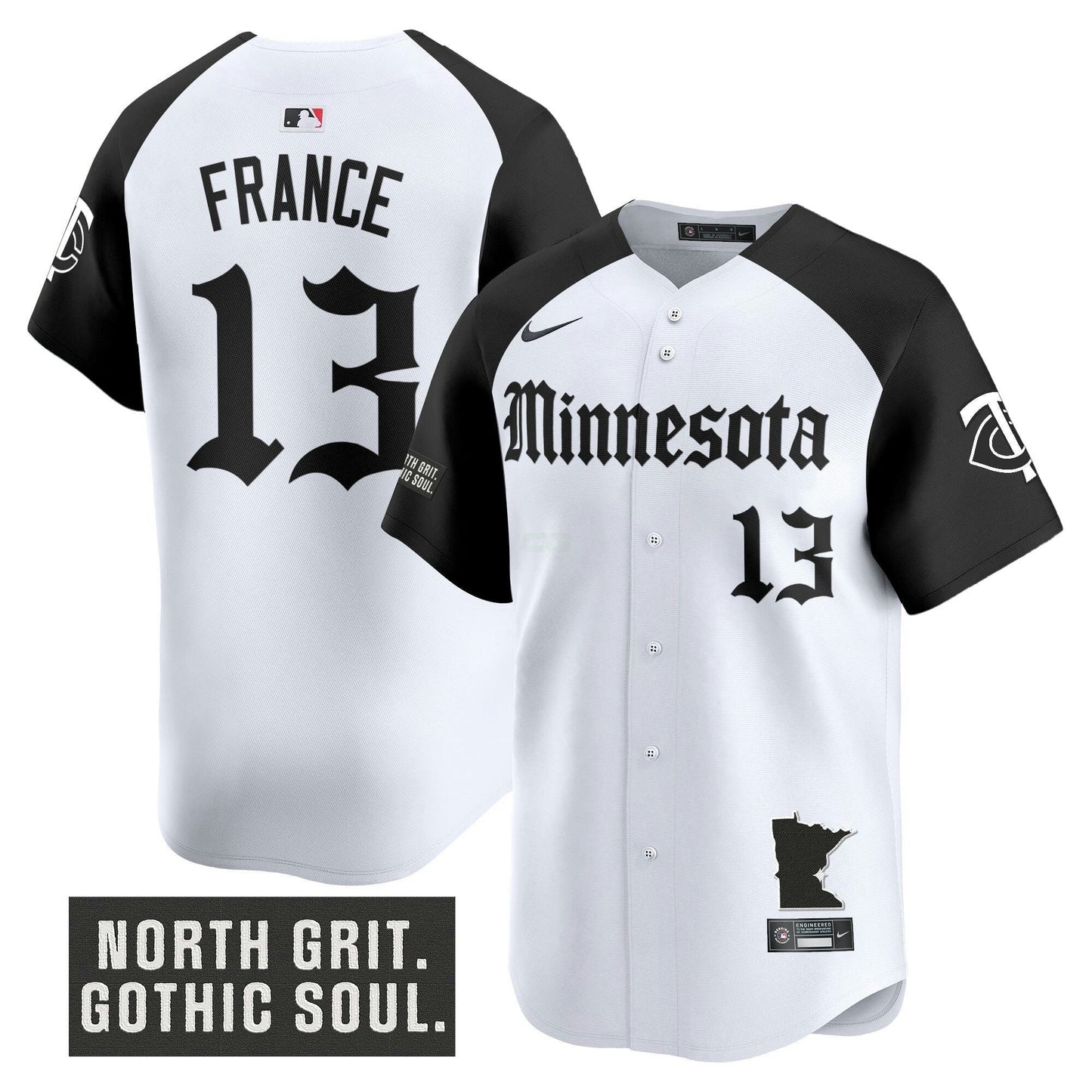 Camisa MLB Men’s Minnesota ‘Gothic North Edition’ Vapor Premier Limited Jersey