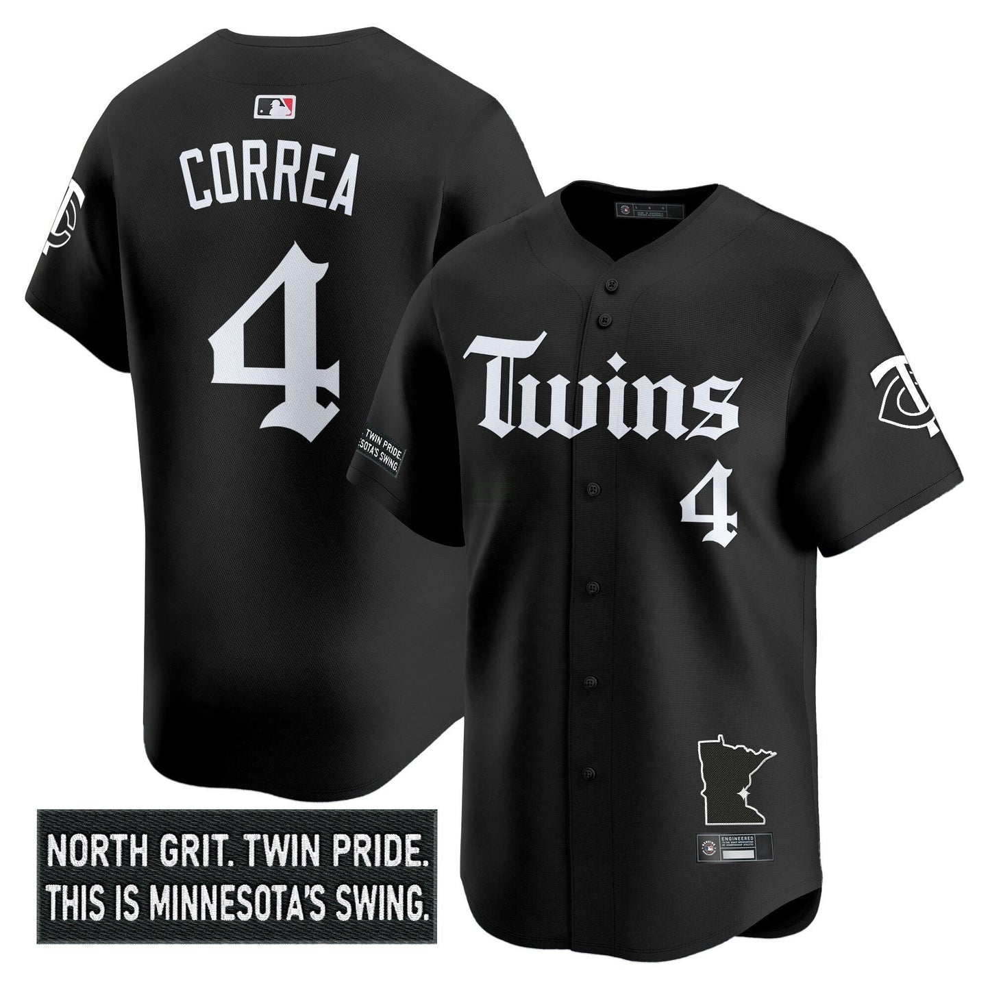 Camisa MLB Men’s Minnesota ‘Gothic North Edition’ Vapor Premier Limited Jersey V2