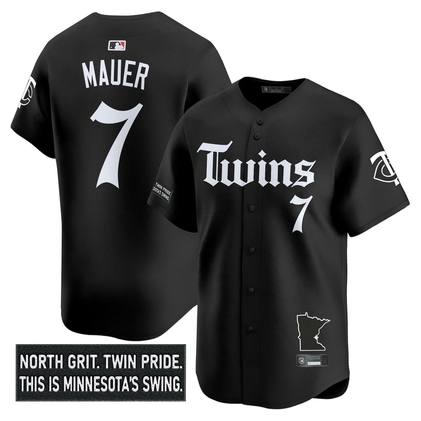 Camisa MLB Men’s Minnesota ‘Gothic North Edition’ Vapor Premier Limited Jersey V2