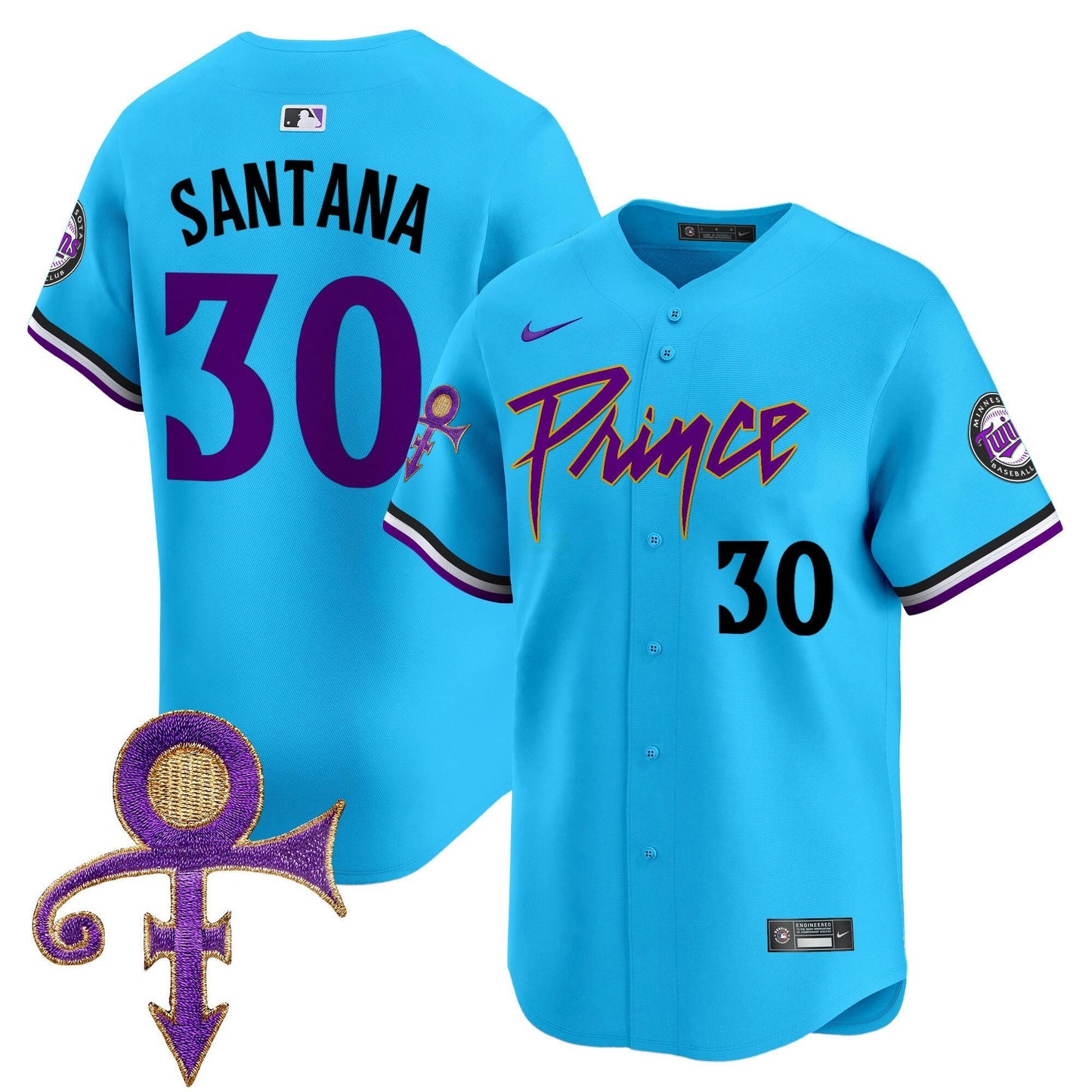 Camisa MLB Men’s Minnesota Prince Patch Vapor Premier Limited Jersey