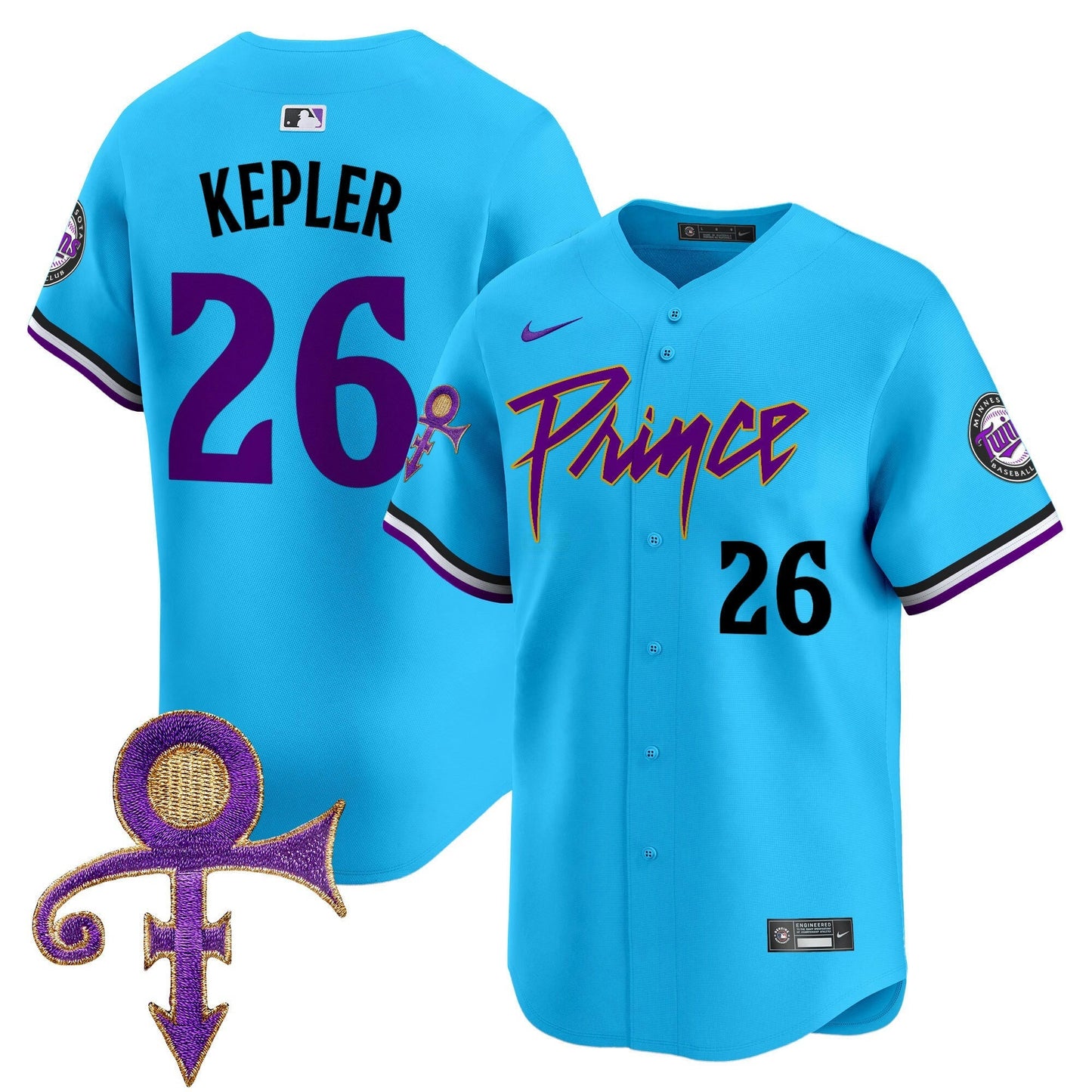 Camisa MLB Men’s Minnesota Prince Patch Vapor Premier Limited Jersey