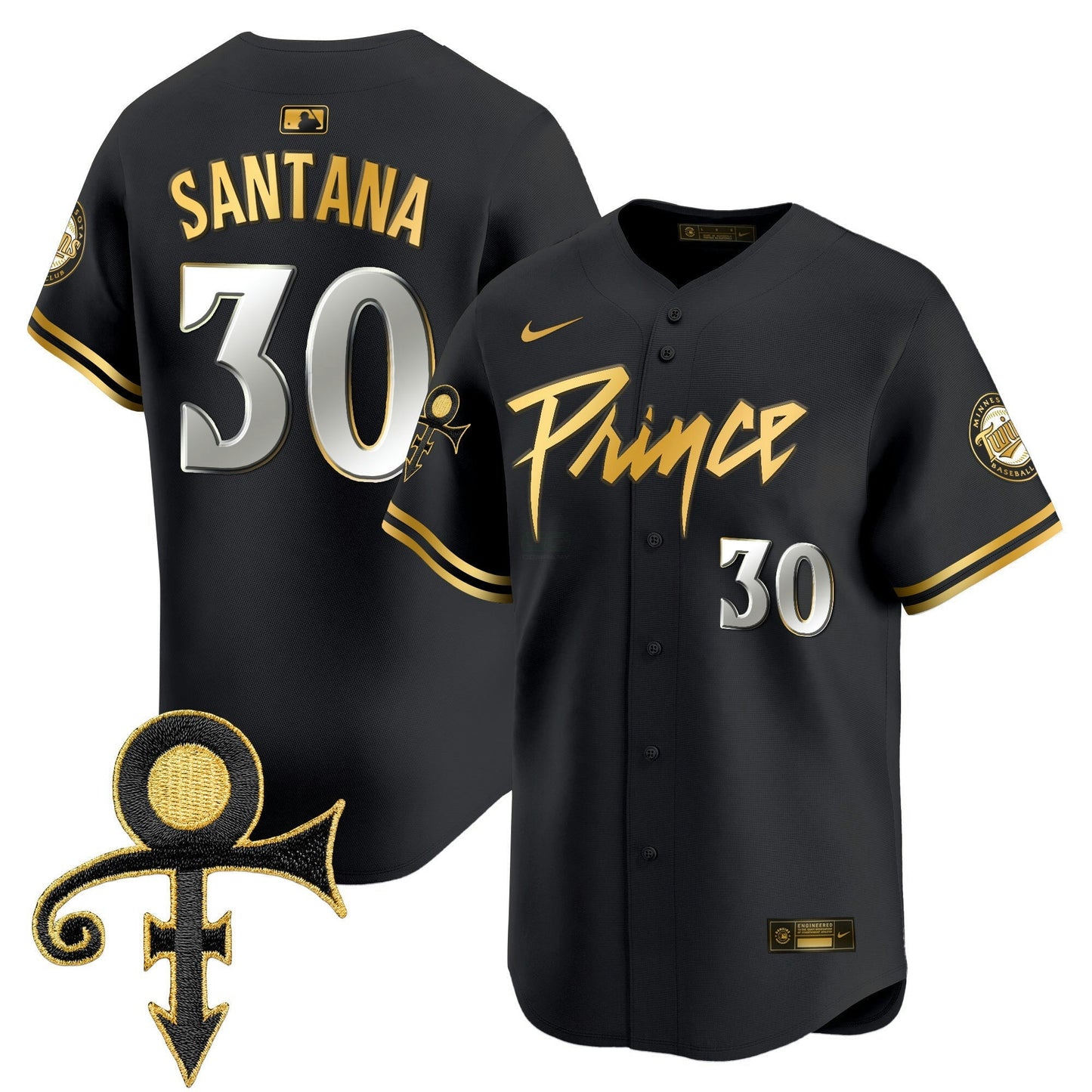 Camisa MLB Men’s Minnesota Prince Patch Vapor Premier Limited Jersey V4