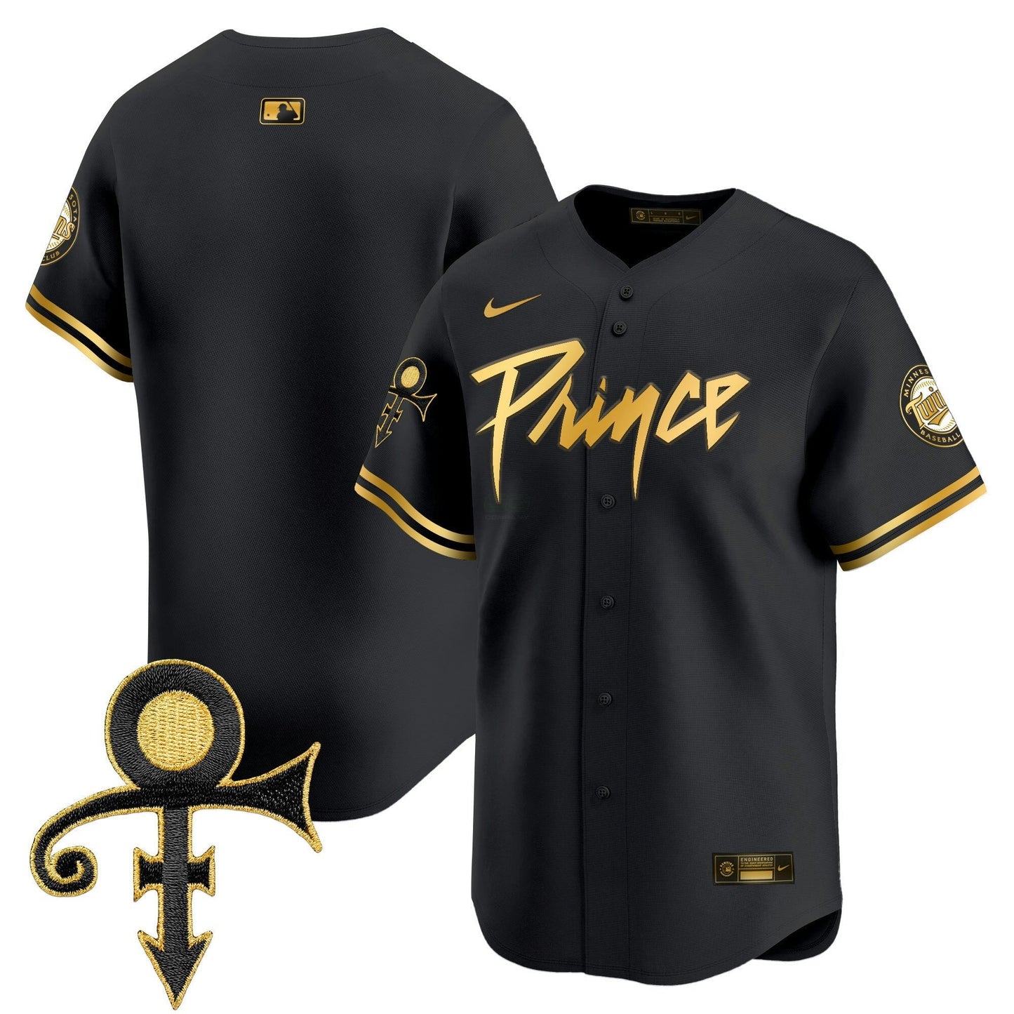 Camisa MLB Men’s Minnesota Prince Patch Vapor Premier Limited Jersey V4