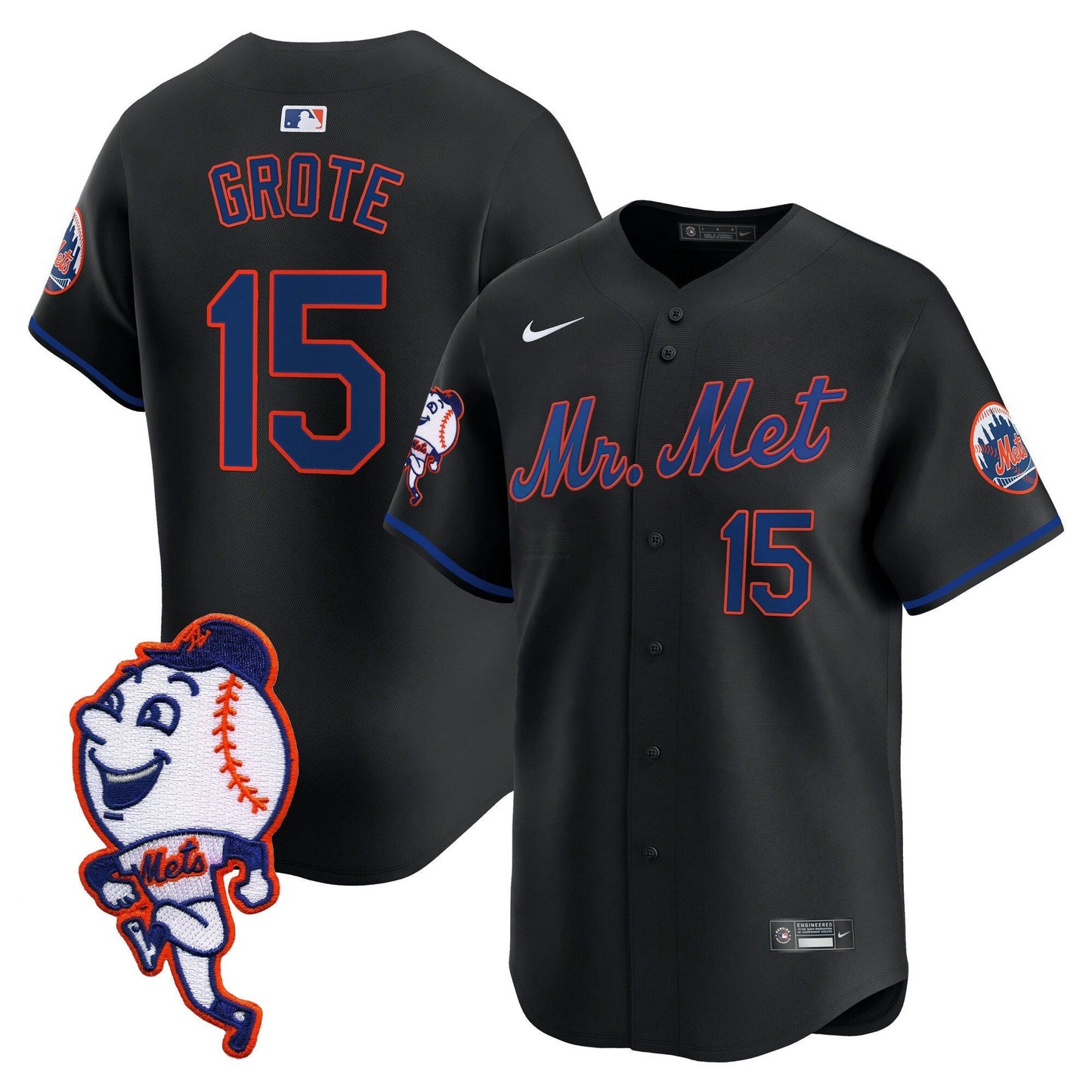 Camisa MLB Men’s Mr. Met Patch Vapor Premier Limited Jersey