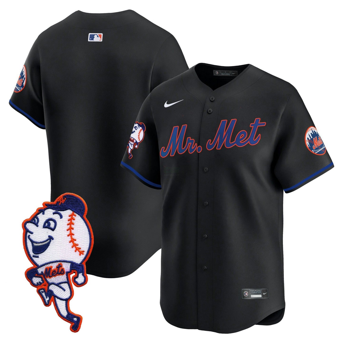 Camisa MLB Men’s Mr. Met Patch Vapor Premier Limited Jersey