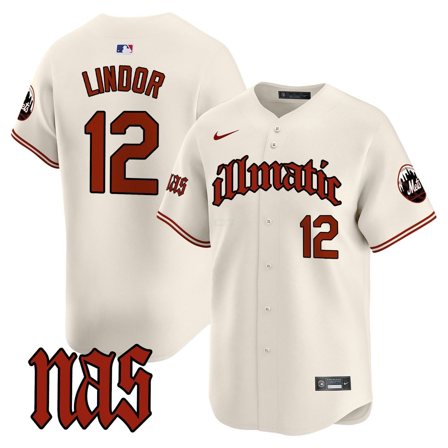 Camisa MLB Men’s Nas Illmatic Vapor Premier Limited Jersey