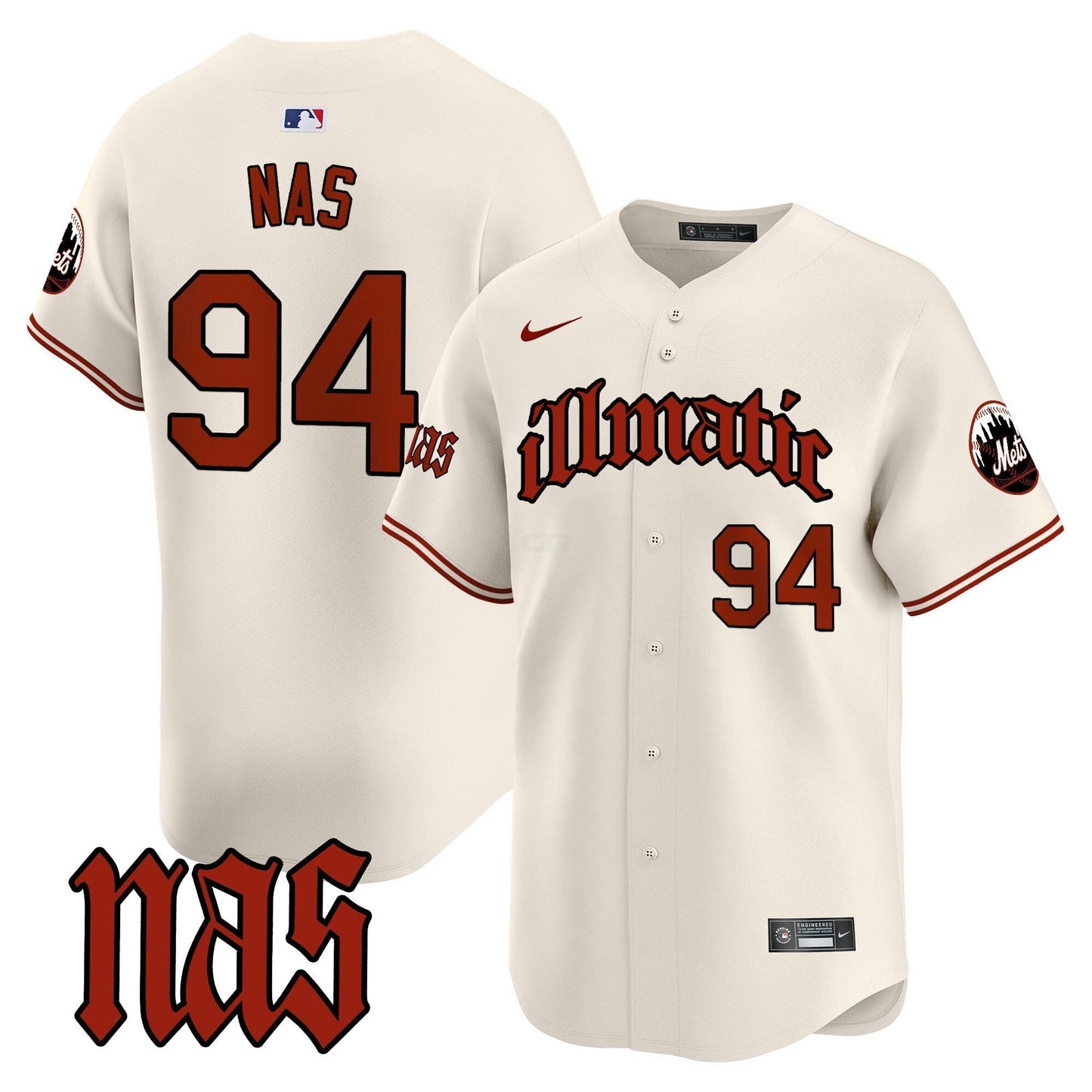 Camisa MLB Men’s Nas Illmatic Vapor Premier Limited Jersey