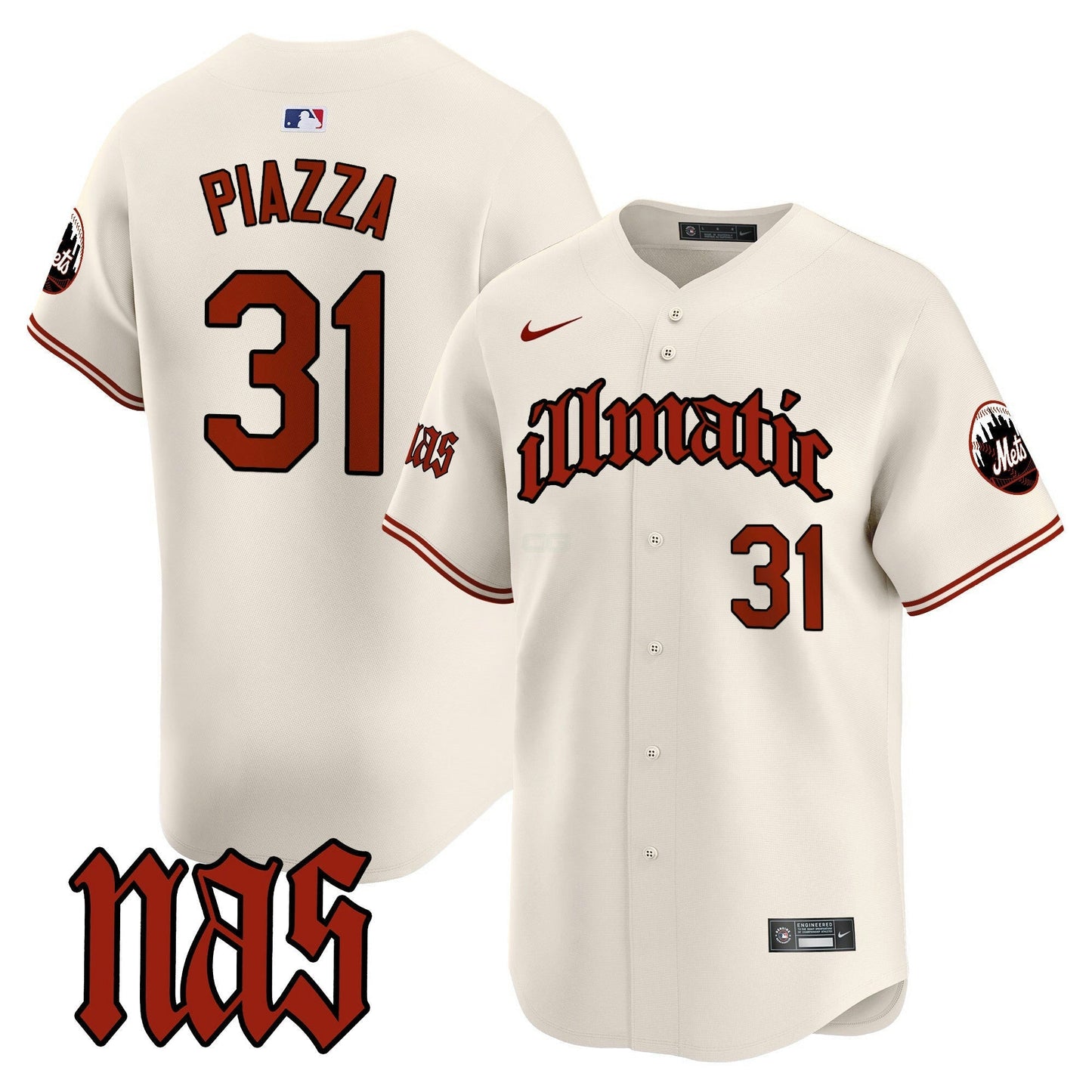 Camisa MLB Men’s Nas Illmatic Vapor Premier Limited Jersey