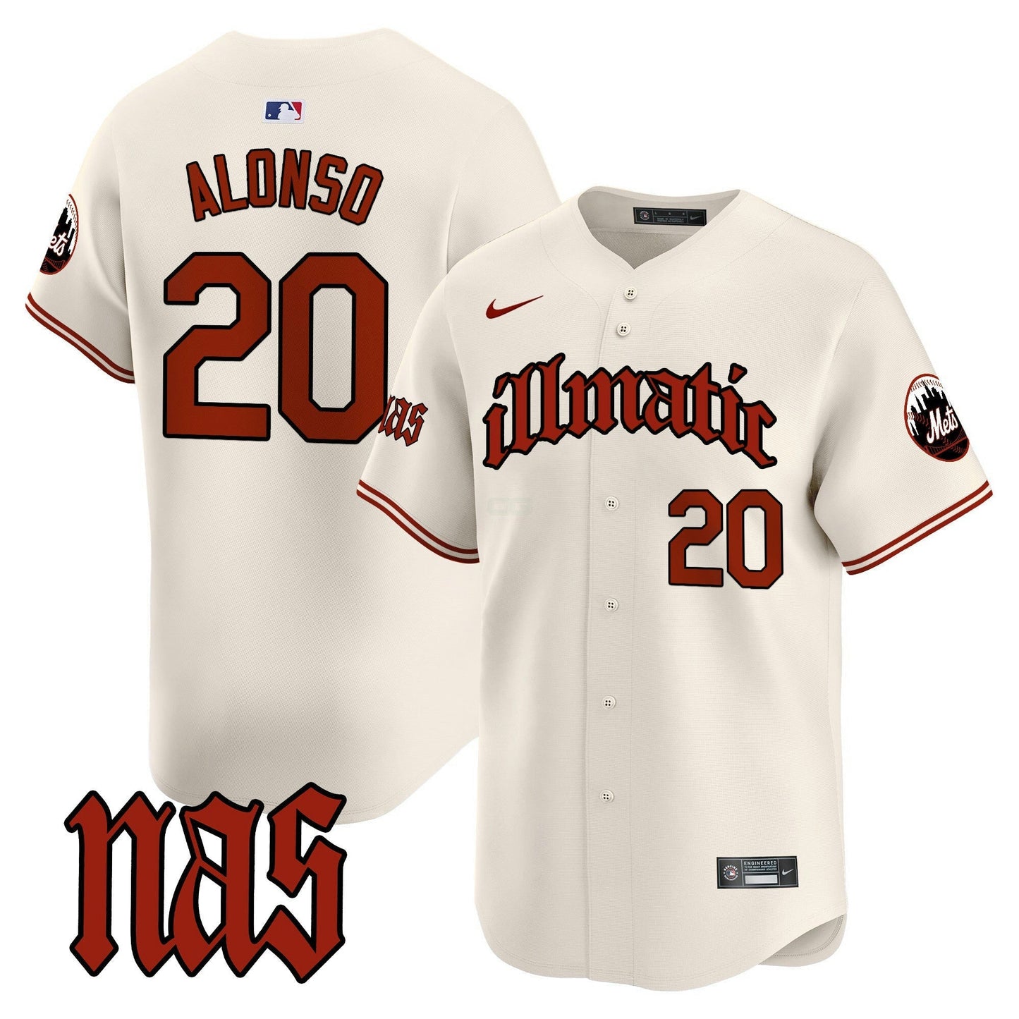 Camisa MLB Men’s Nas Illmatic Vapor Premier Limited Jersey