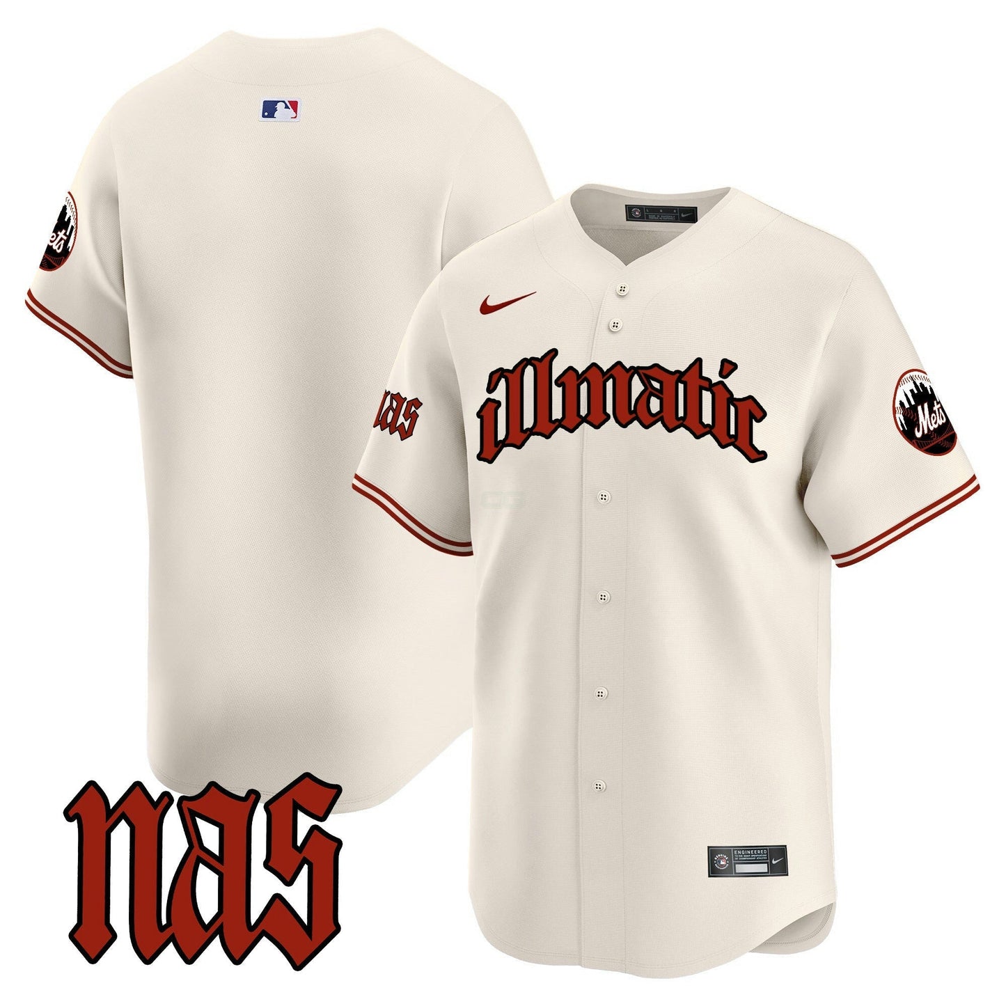 Camisa MLB Men’s Nas Illmatic Vapor Premier Limited Jersey
