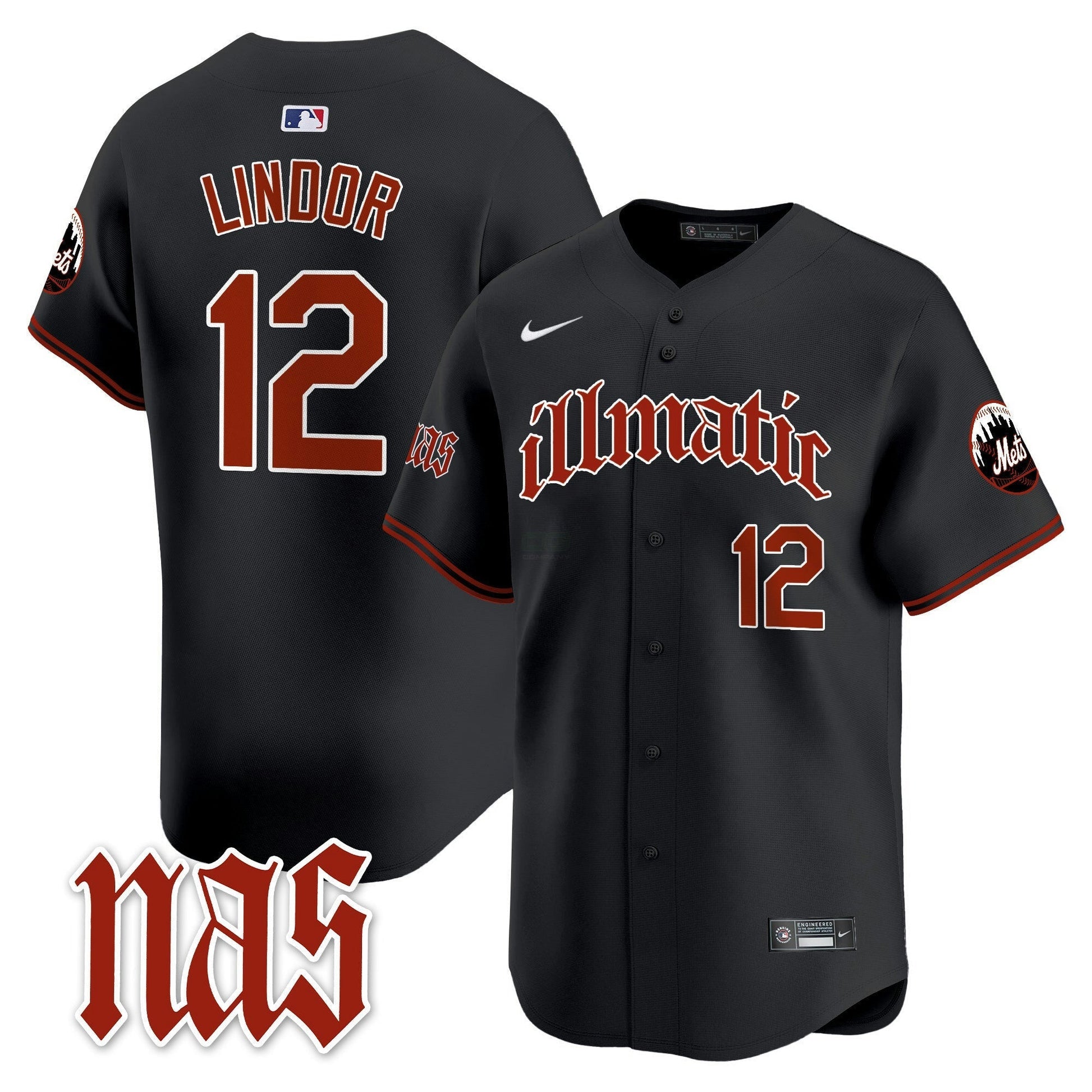 Camisa MLB Men’s Nas Illmatic Vapor Premier Limited Jersey