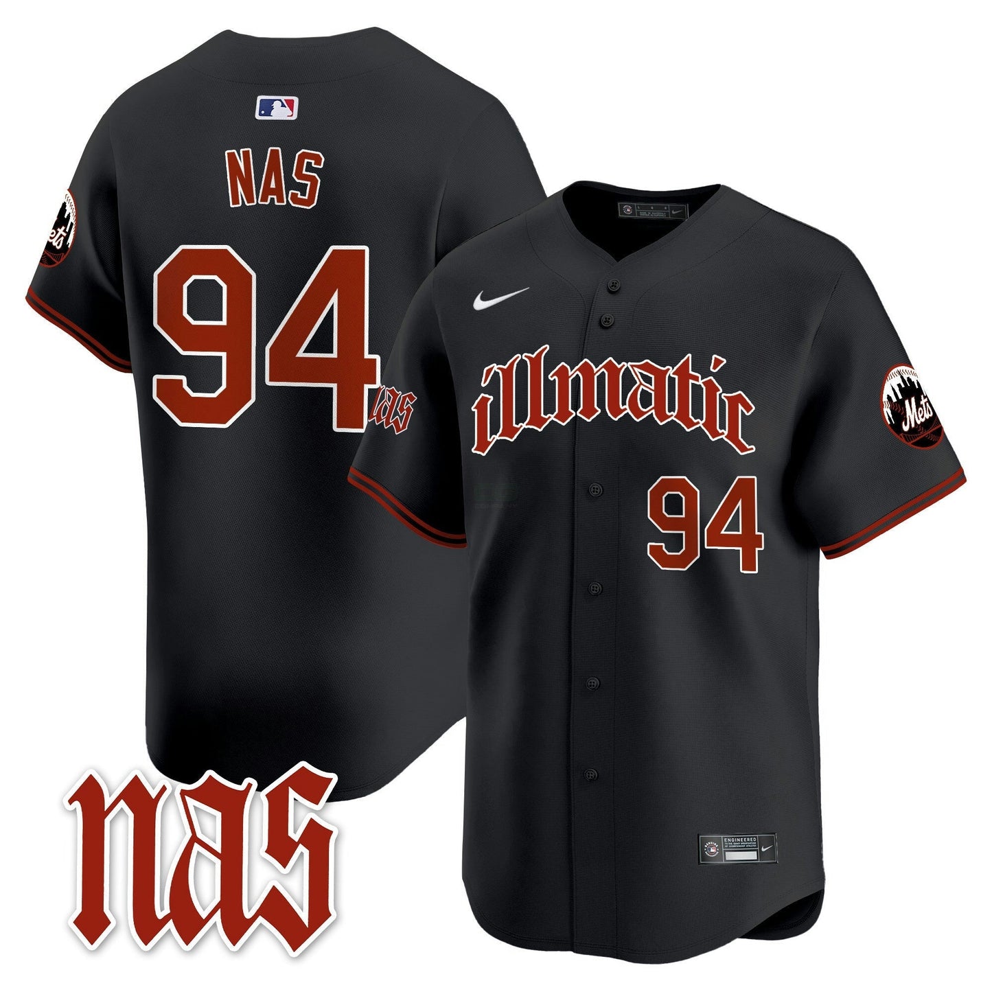 Camisa MLB Men’s Nas Illmatic Vapor Premier Limited Jersey