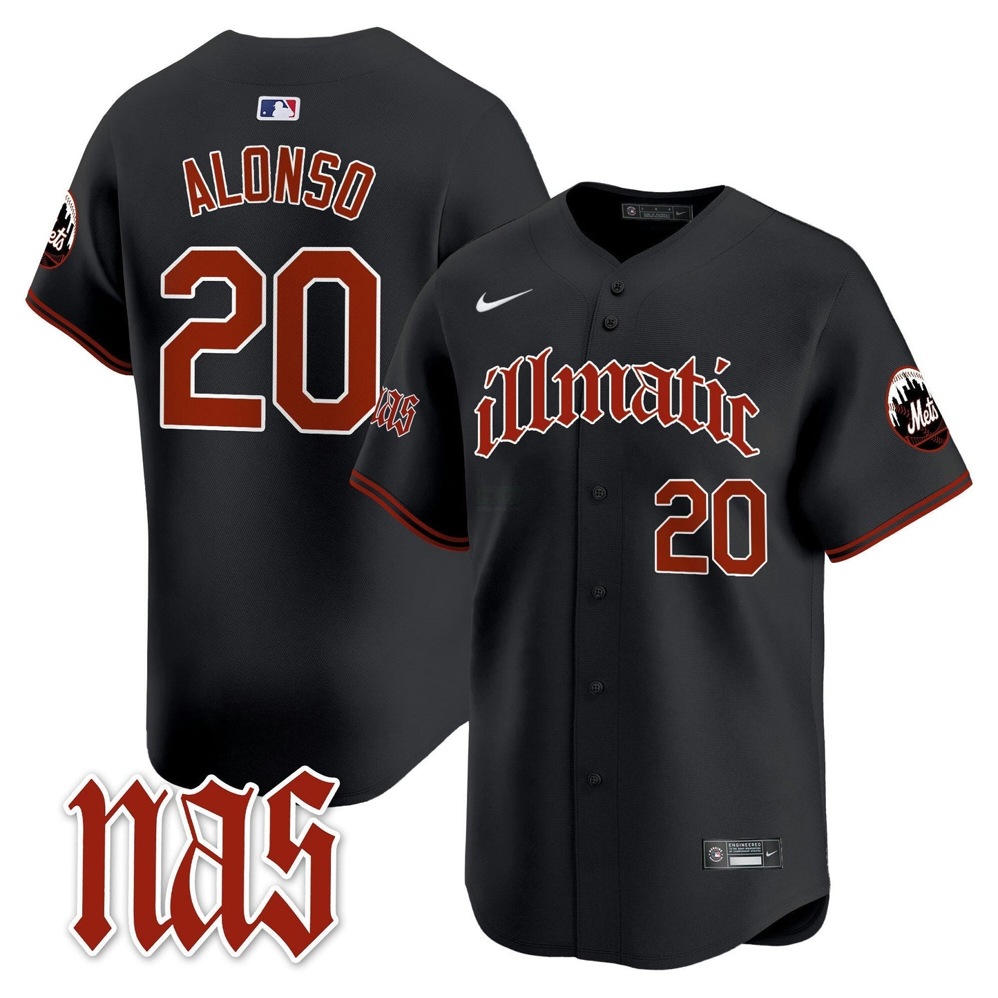 Camisa MLB Men’s Nas Illmatic Vapor Premier Limited Jersey