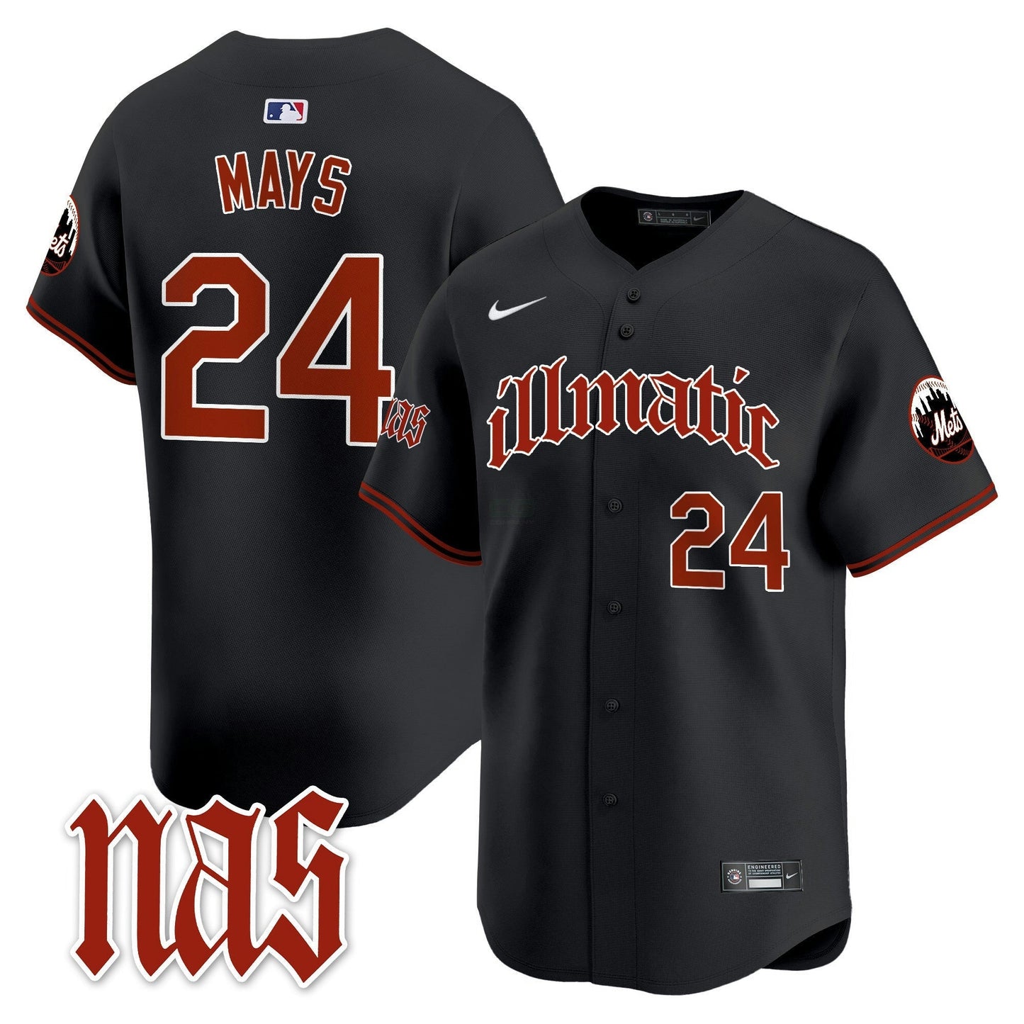 Camisa MLB Men’s Nas Illmatic Vapor Premier Limited Jersey