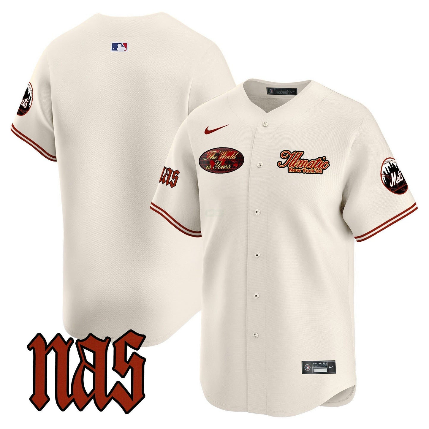 Camisa MLB Men’s Nas Illmatic Vapor Premier Limited Jersey V2