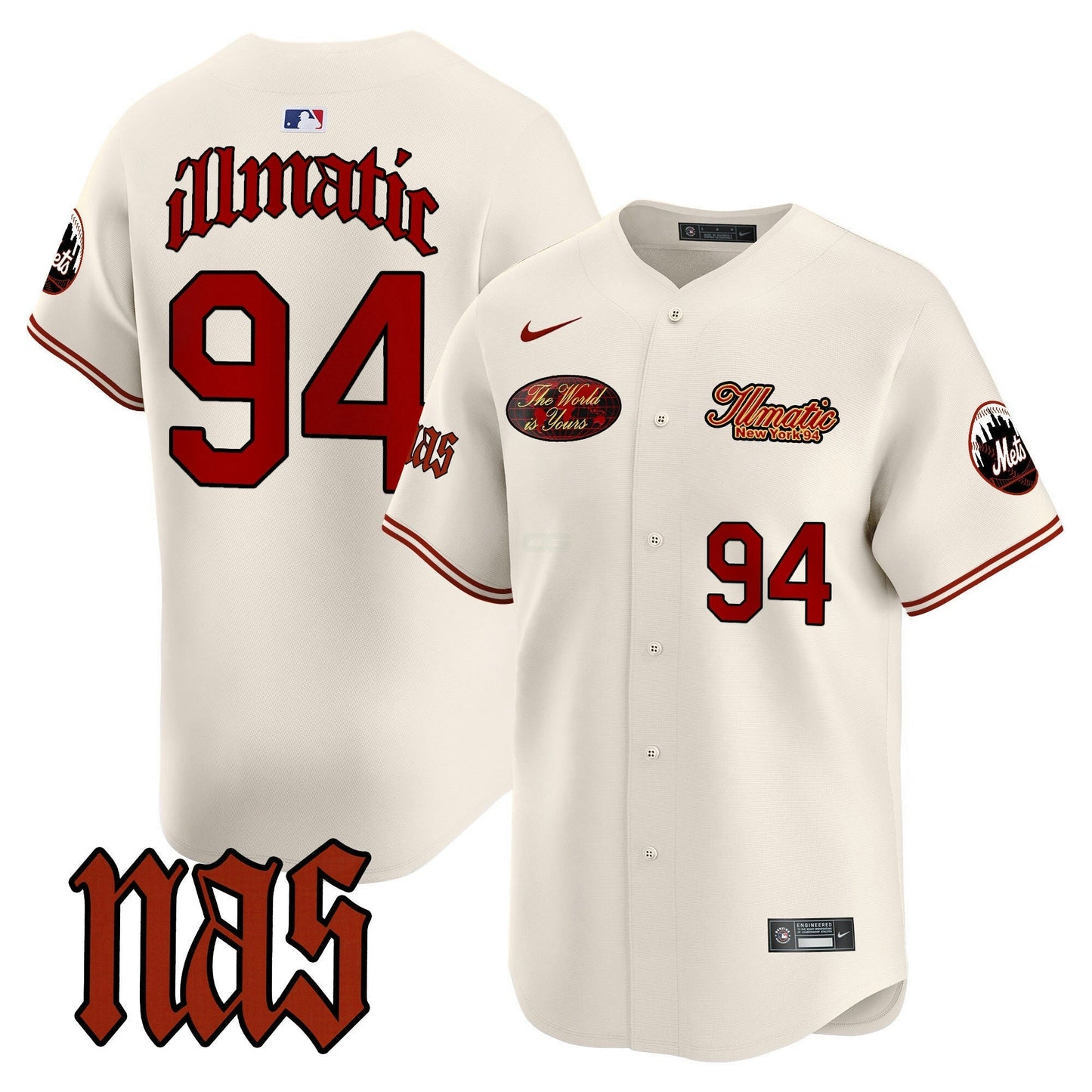 Camisa MLB Men’s Nas Illmatic Vapor Premier Limited Jersey V2