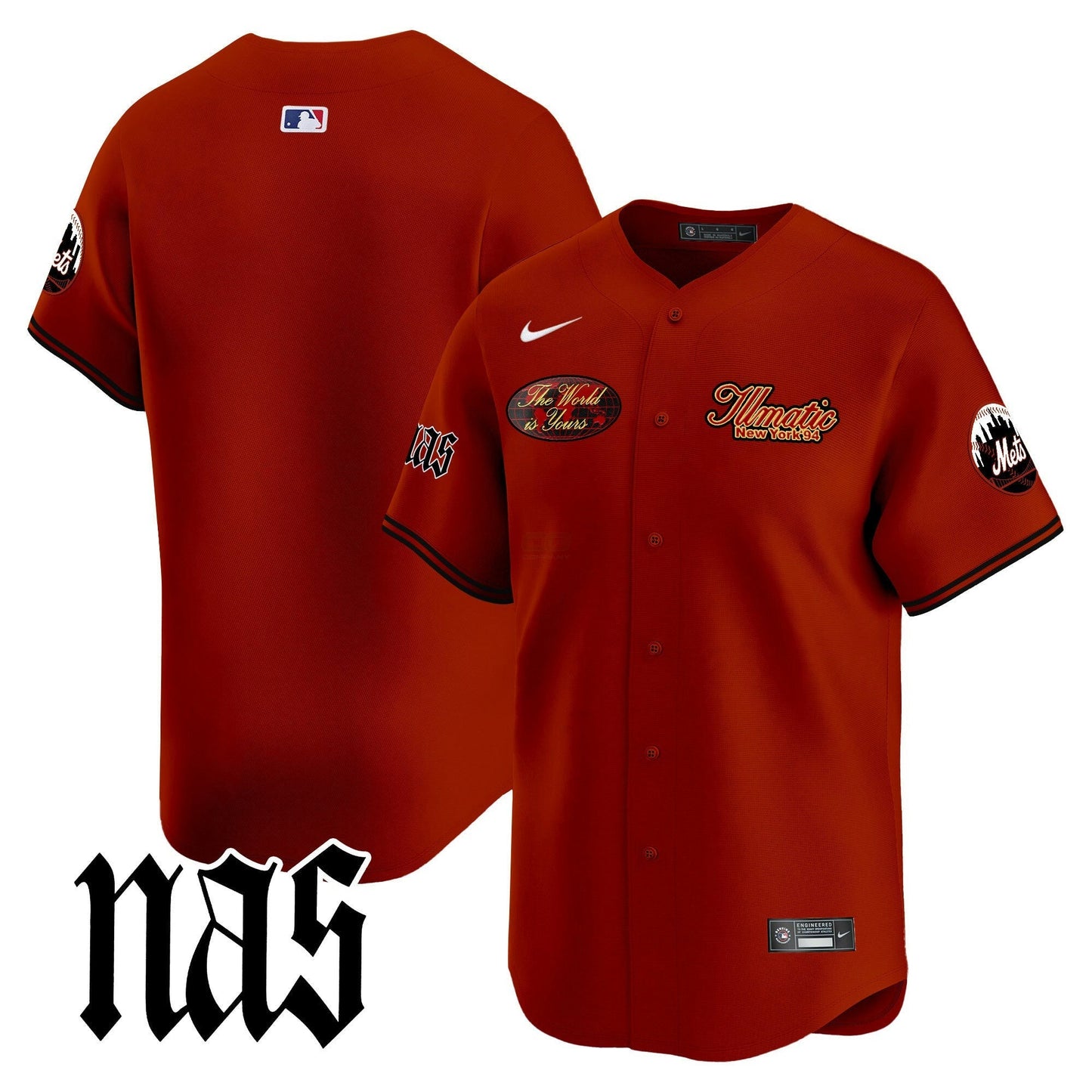 Camisa MLB Men’s Nas Illmatic Vapor Premier Limited Jersey V2