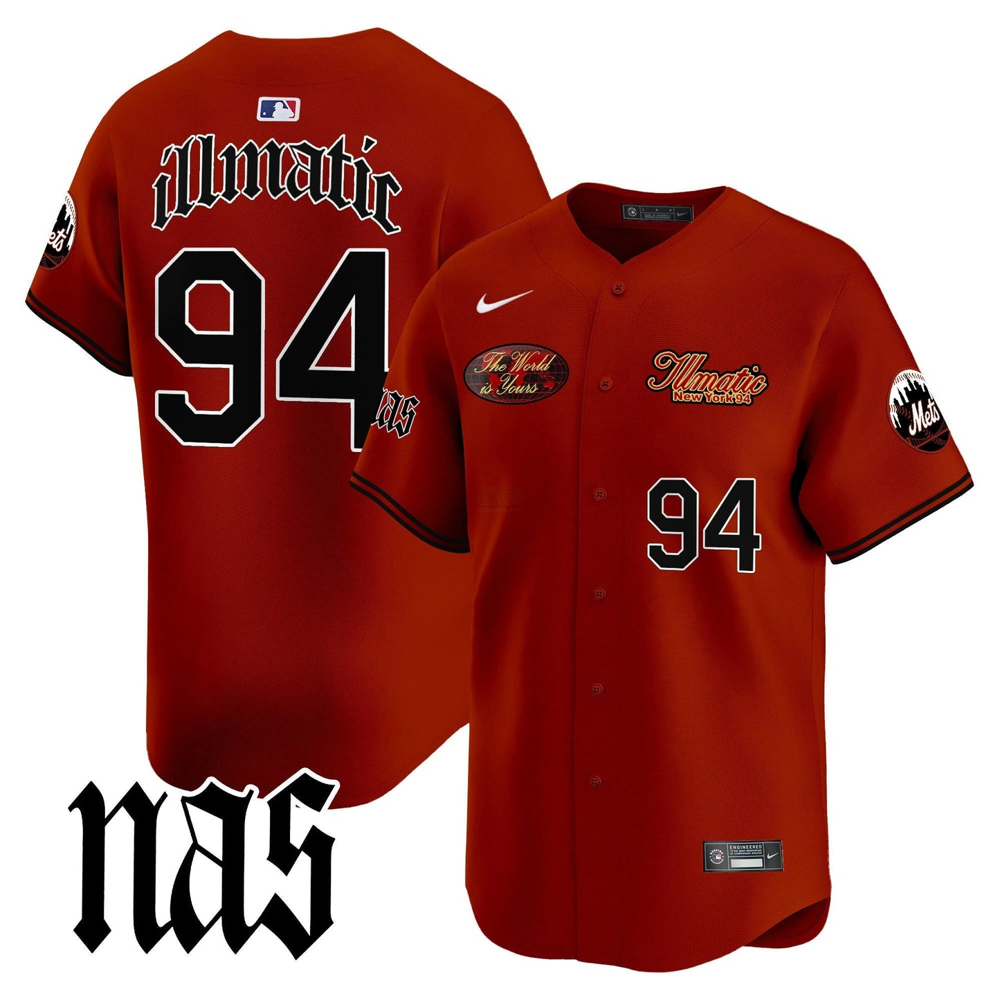 Camisa MLB Men’s Nas Illmatic Vapor Premier Limited Jersey V2
