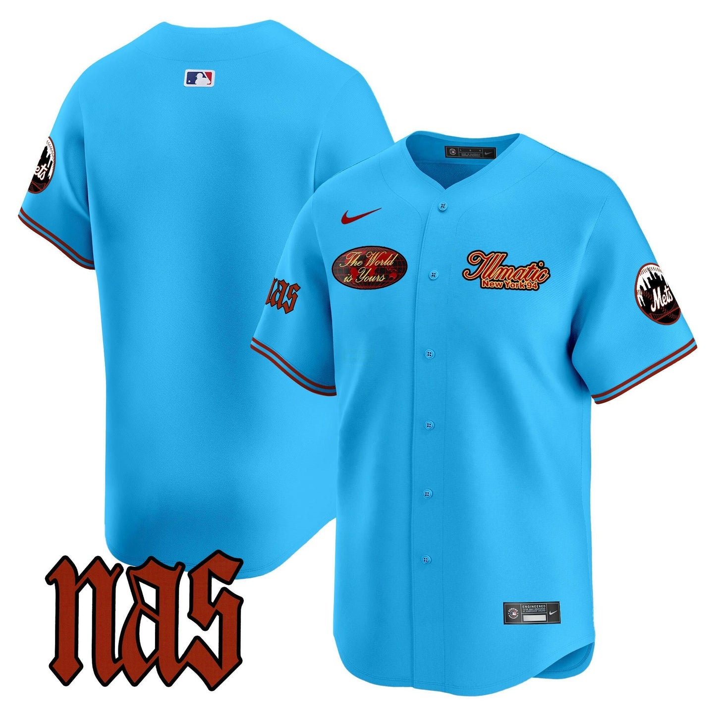 Camisa MLB Men’s Nas Illmatic Vapor Premier Limited Jersey V2