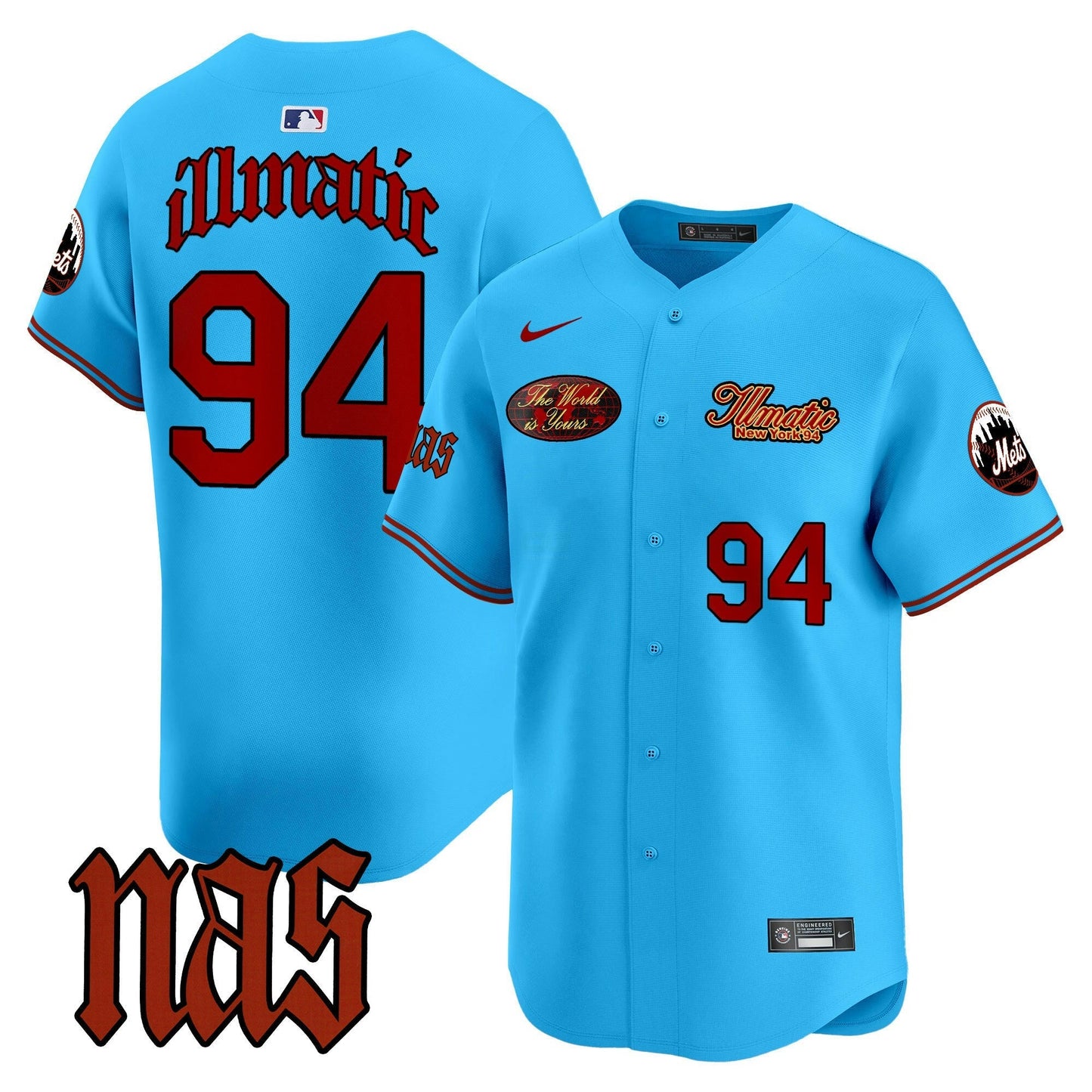 Camisa MLB Men’s Nas Illmatic Vapor Premier Limited Jersey V2