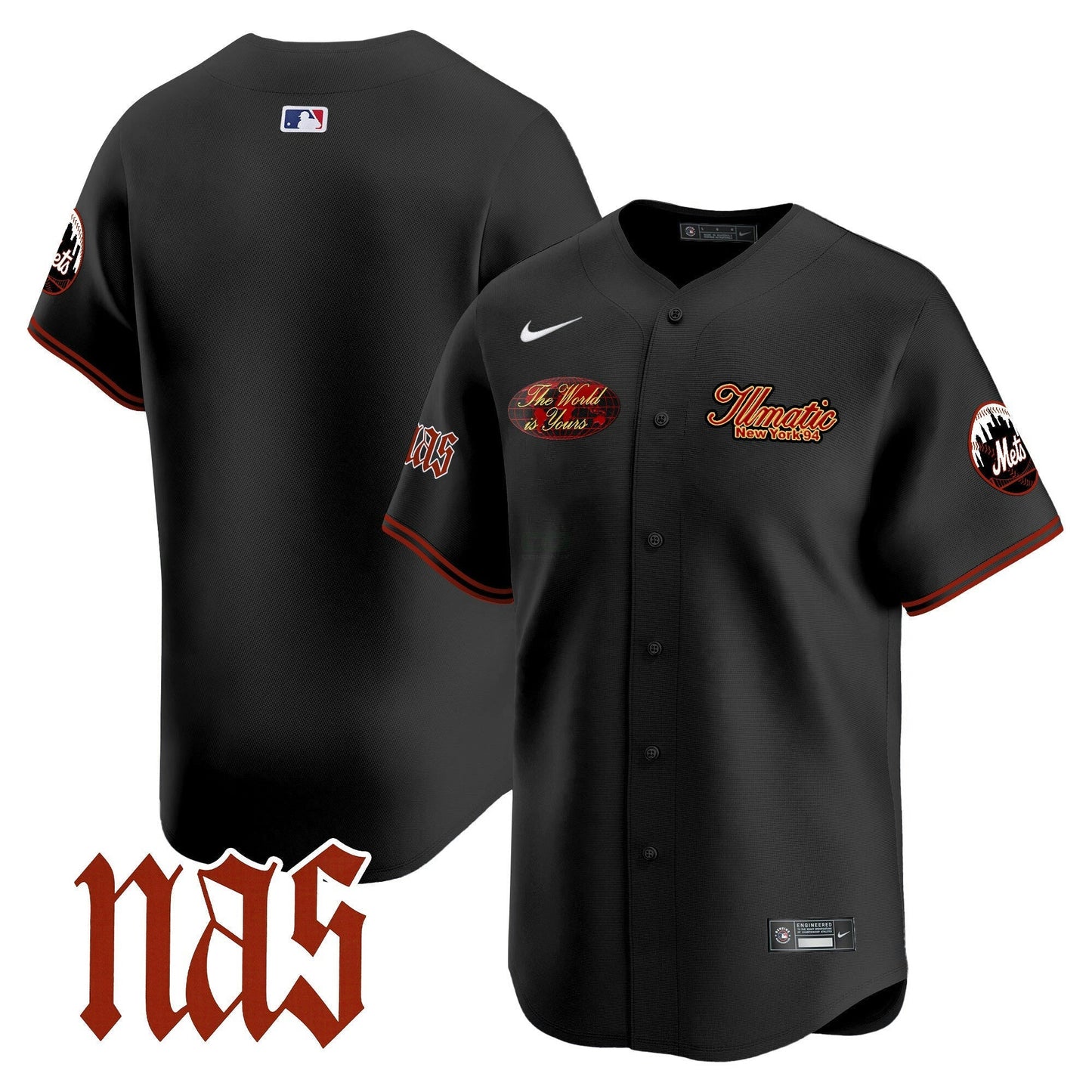 Camisa MLB Men’s Nas Illmatic Vapor Premier Limited Jersey V2