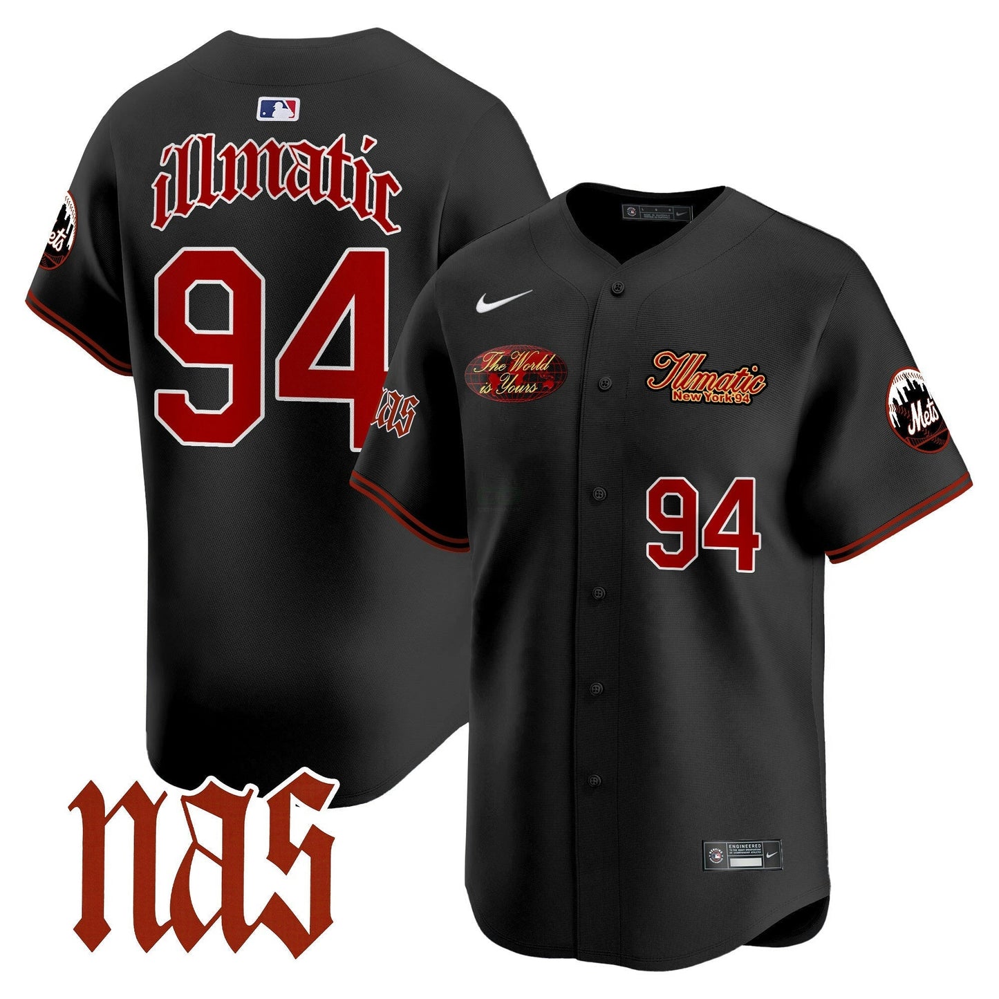 Camisa MLB Men’s Nas Illmatic Vapor Premier Limited Jersey V2