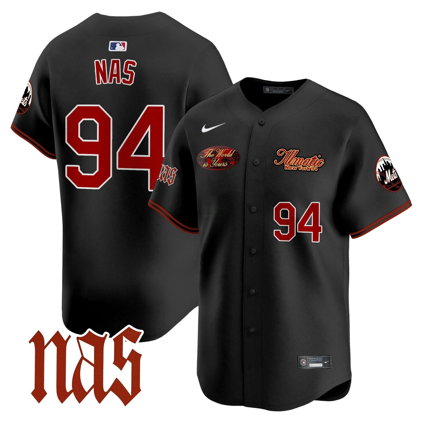 Camisa MLB Men’s Nas Illmatic Vapor Premier Limited Jersey V2