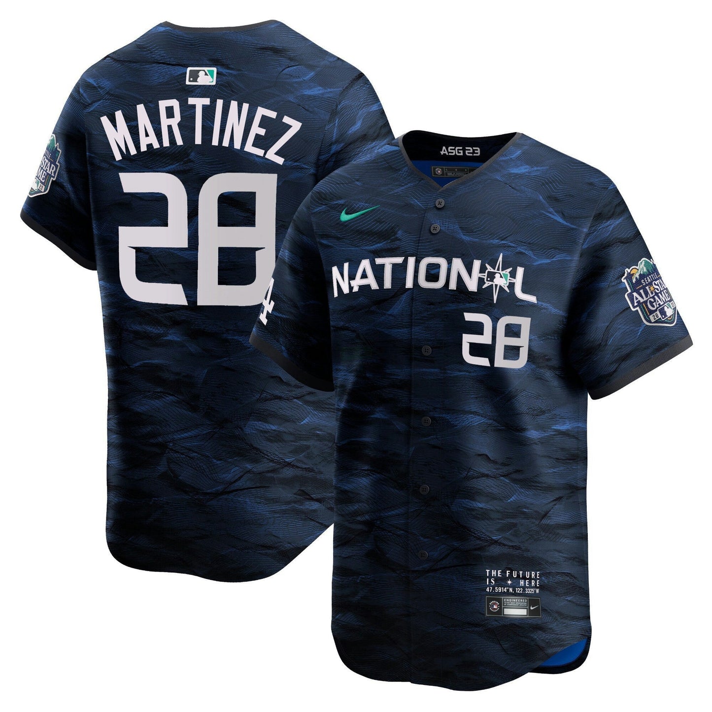 Camisa MLB Los Angeles Dodgers Men’s National League 2023 All-Star Game Azul Royal Jersey