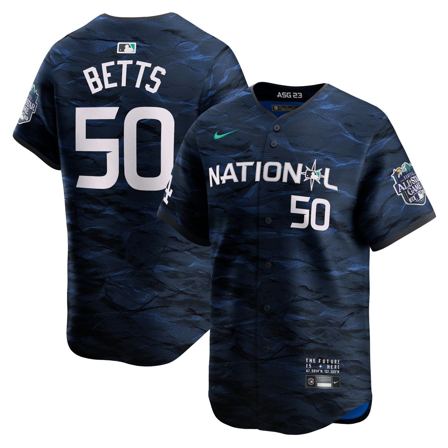 Camisa MLB Los Angeles Dodgers Men’s National League 2023 All-Star Game Azul Royal Jersey