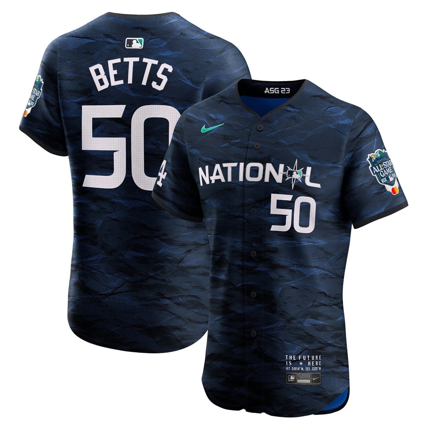 Camisa MLB Los Angeles Dodgers Men’s National League 2023 All-Star Game Azul Royal Jersey