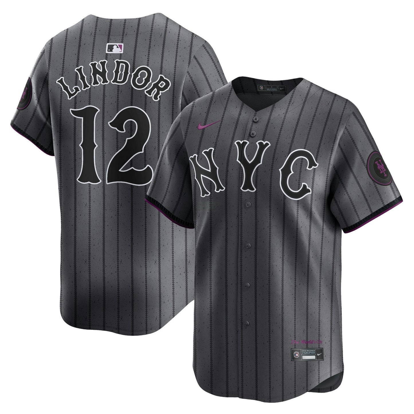 Camisa MLB Men’s New York 2024 City Connect Vapor Premier Limited Jersey – Graphite