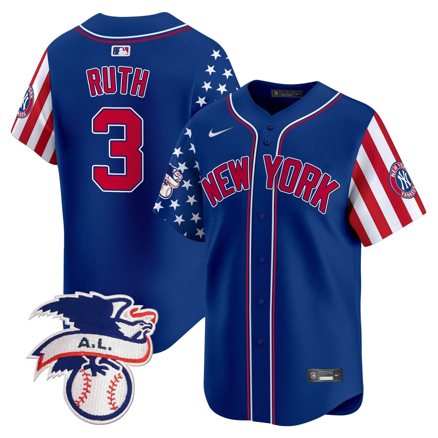 Camisa MLB Men’s New York 2024 Fourth of July Vapor Premier Limited Jersey V6