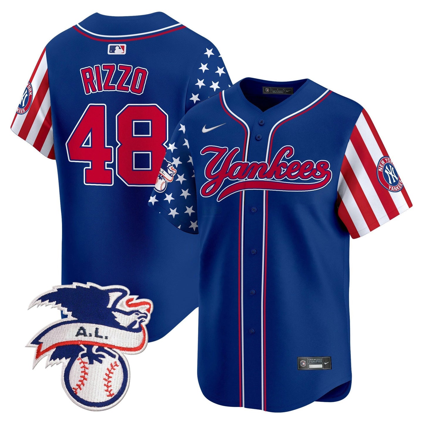 Camisa MLB Men’s New York 2024 Fourth of July Vapor Premier Limited Jersey V7