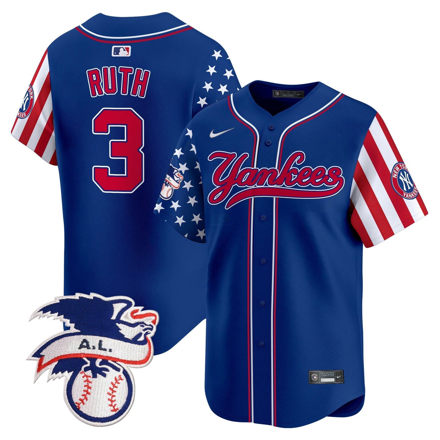 Camisa MLB Men’s New York 2024 Fourth of July Vapor Premier Limited Jersey V7