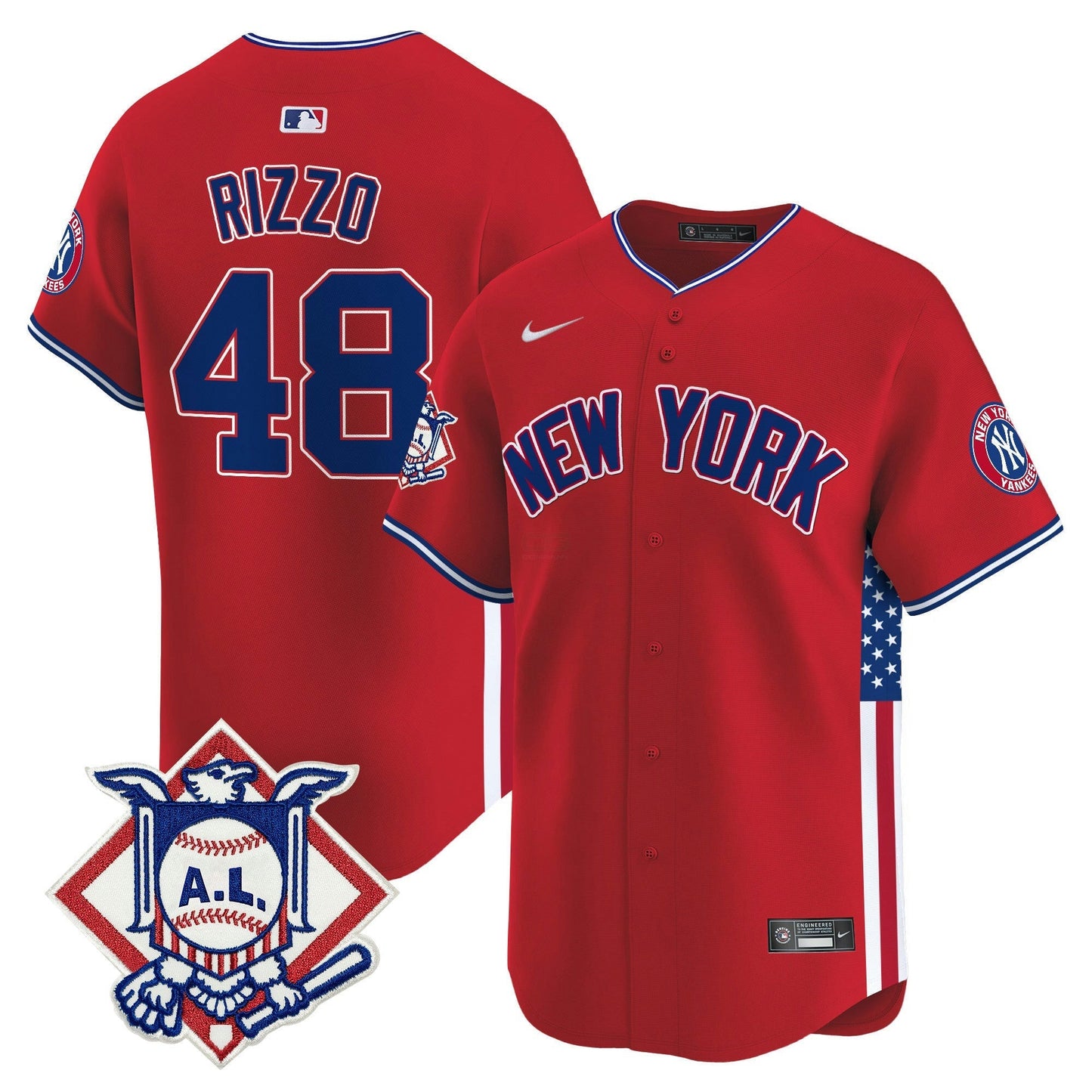 Camisa MLB Men’s New York 2024 Fourth of July Vapor Premier Limited Jersey V8