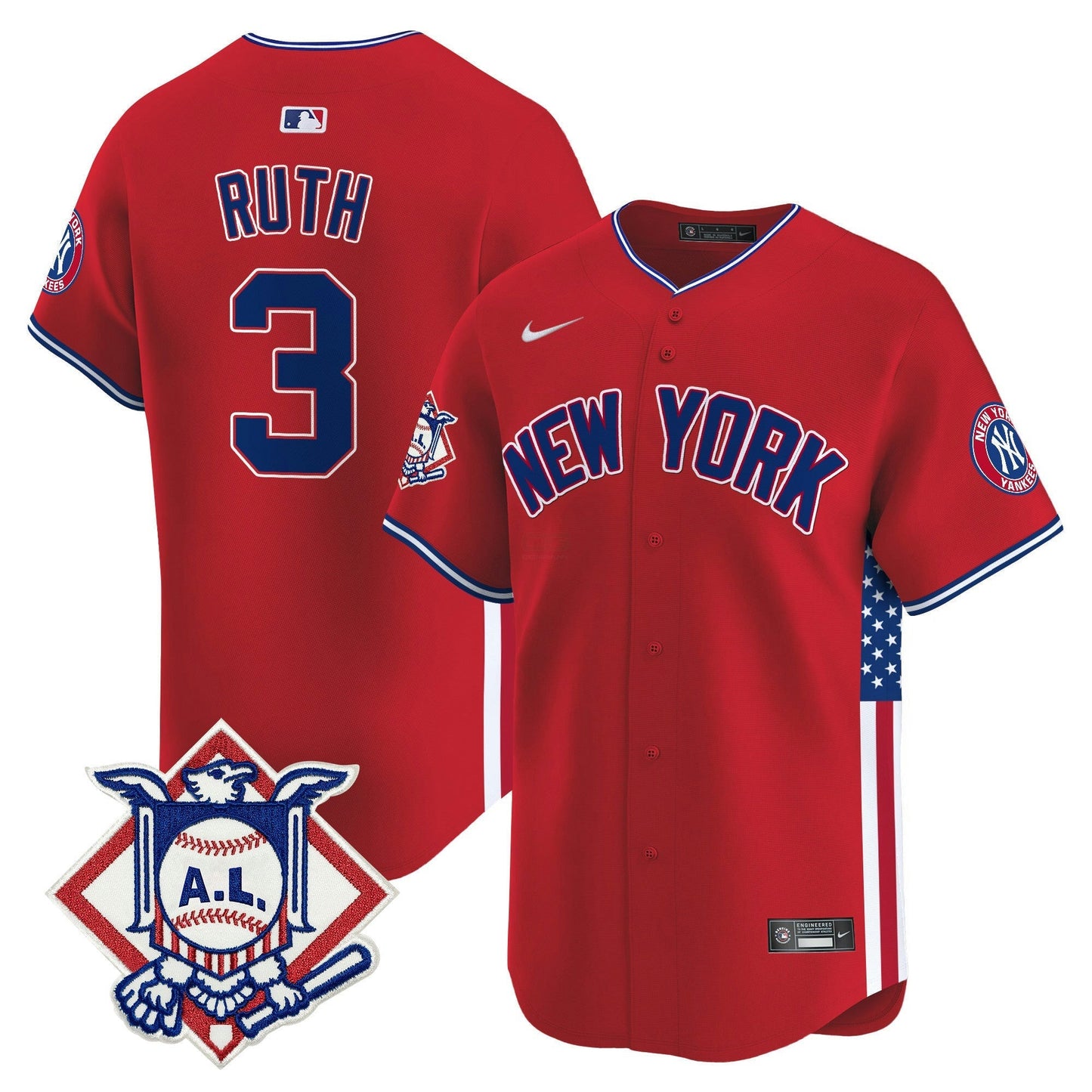 Camisa MLB Men’s New York 2024 Fourth of July Vapor Premier Limited Jersey V8